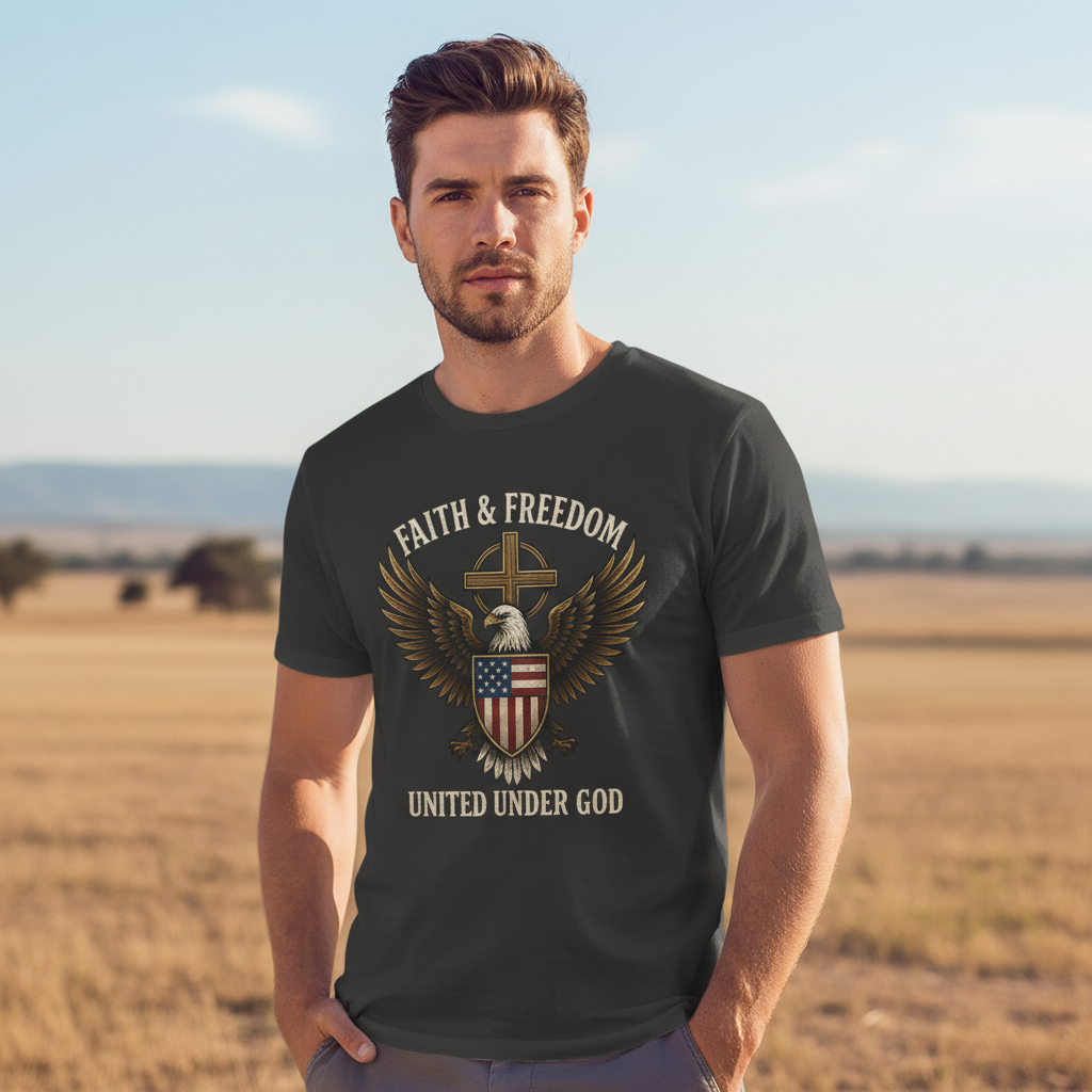 Faith & Freedom United under God Faith T-Shirt