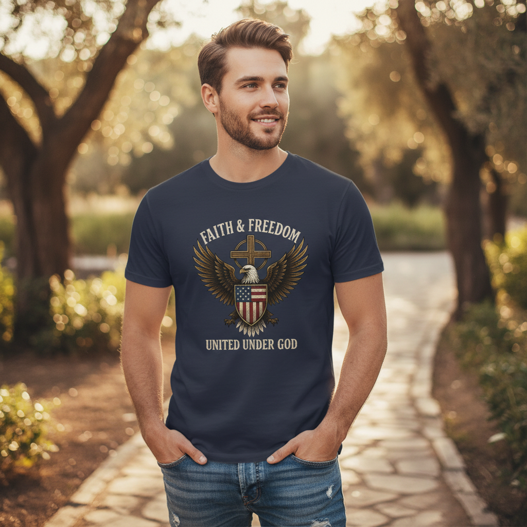 Faith & Freedom United under God Faith T-Shirt
