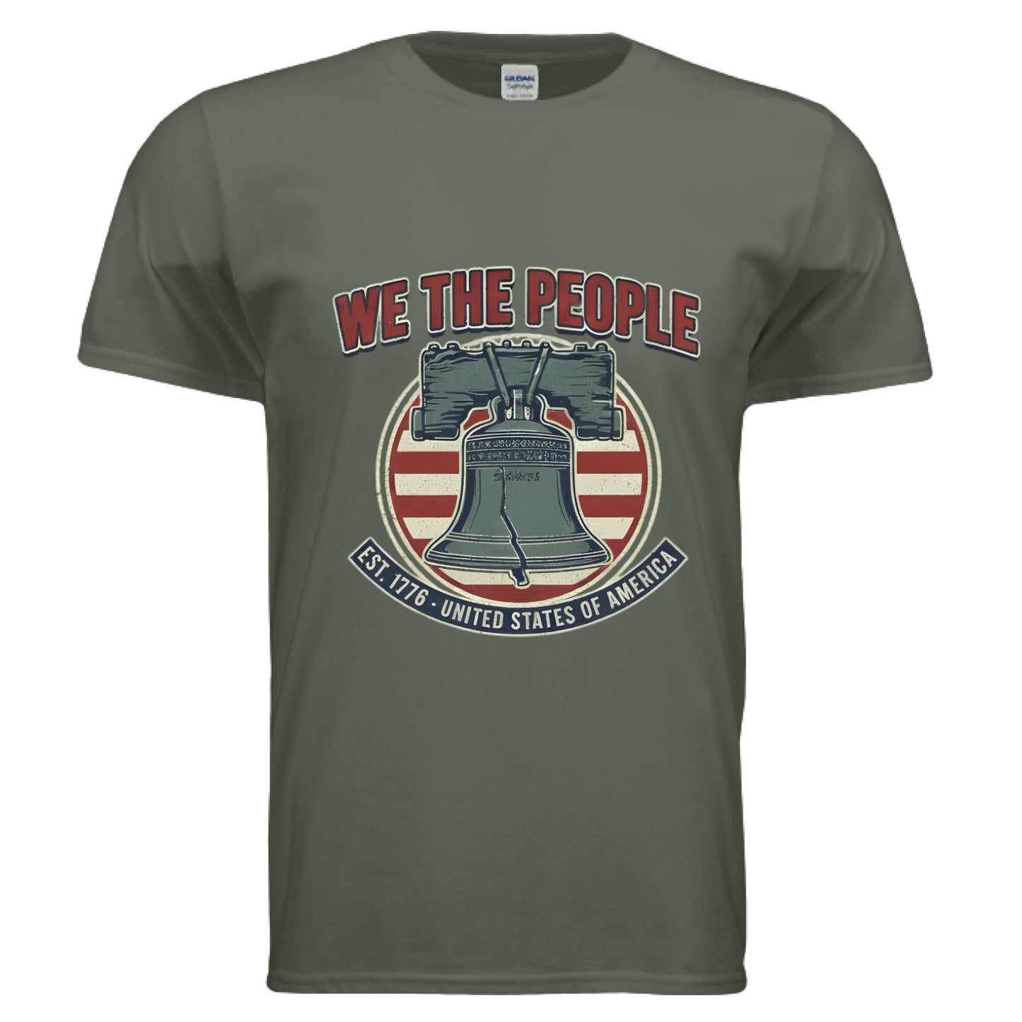 We the People Liberty Patriot T-Shirt MILITARY GREEN Salvation Clothing and Accessories Apparel