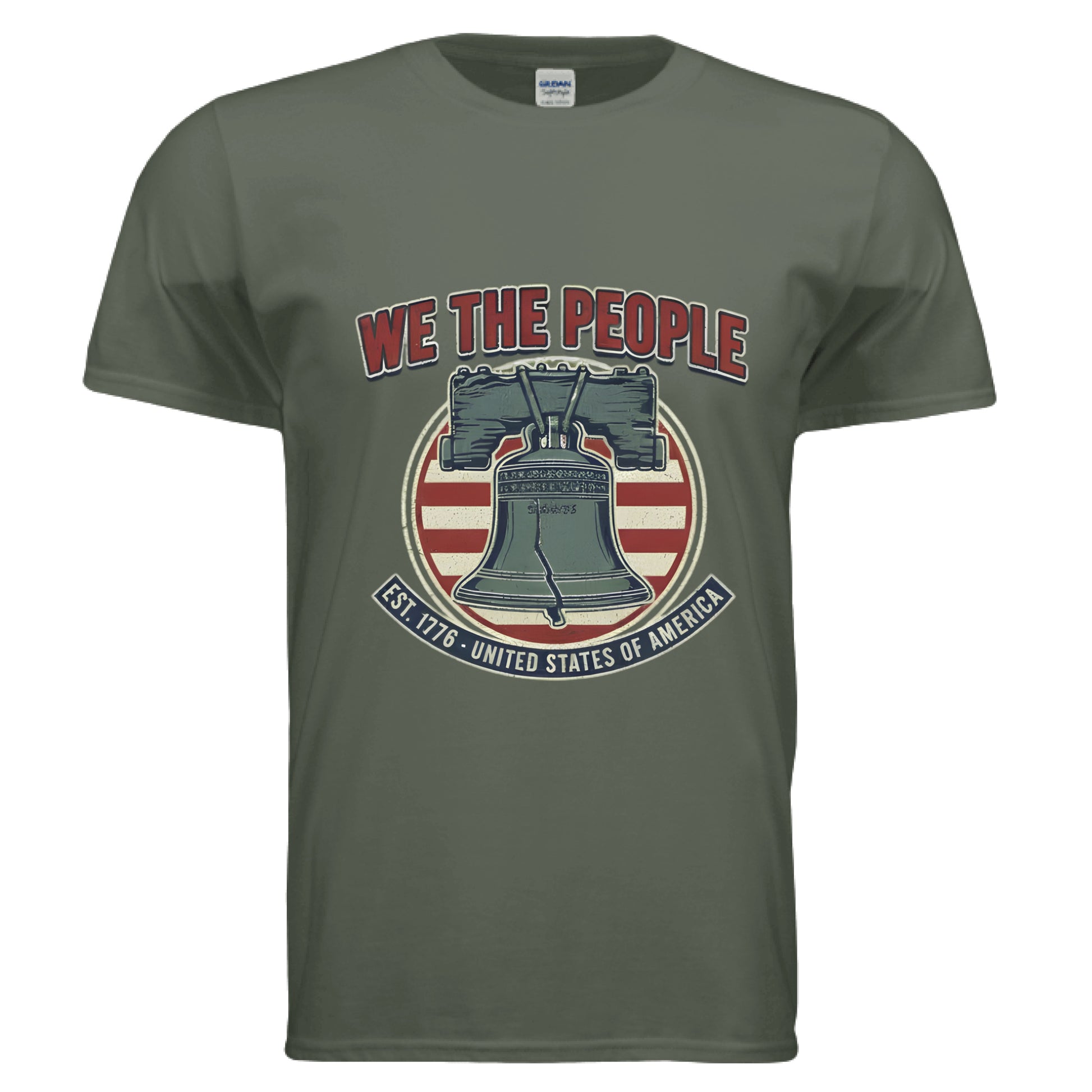 We the People Liberty Patriot T-Shirt MILITARY GREEN Salvation Clothing and Accessories Apparel