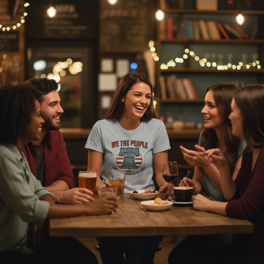 We the People Liberty Patriot T-Shirt GRAPHITE HEATHER Salvation Clothing and Accessories Apparel