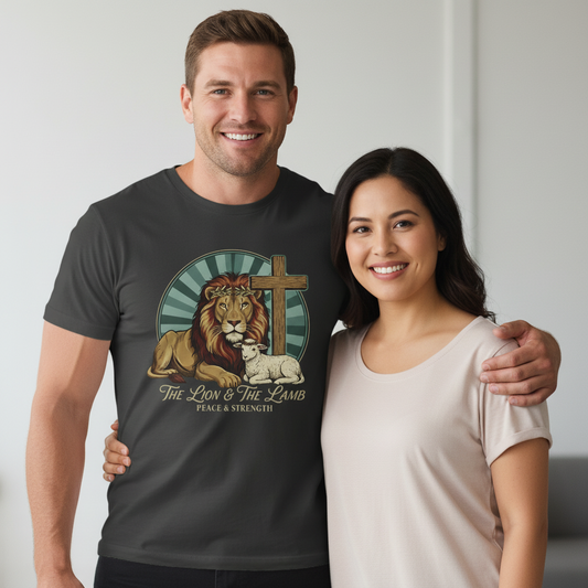 The Lion & The Lamb Faith T-Shirt Salvation Clothing and Accessories Apparel