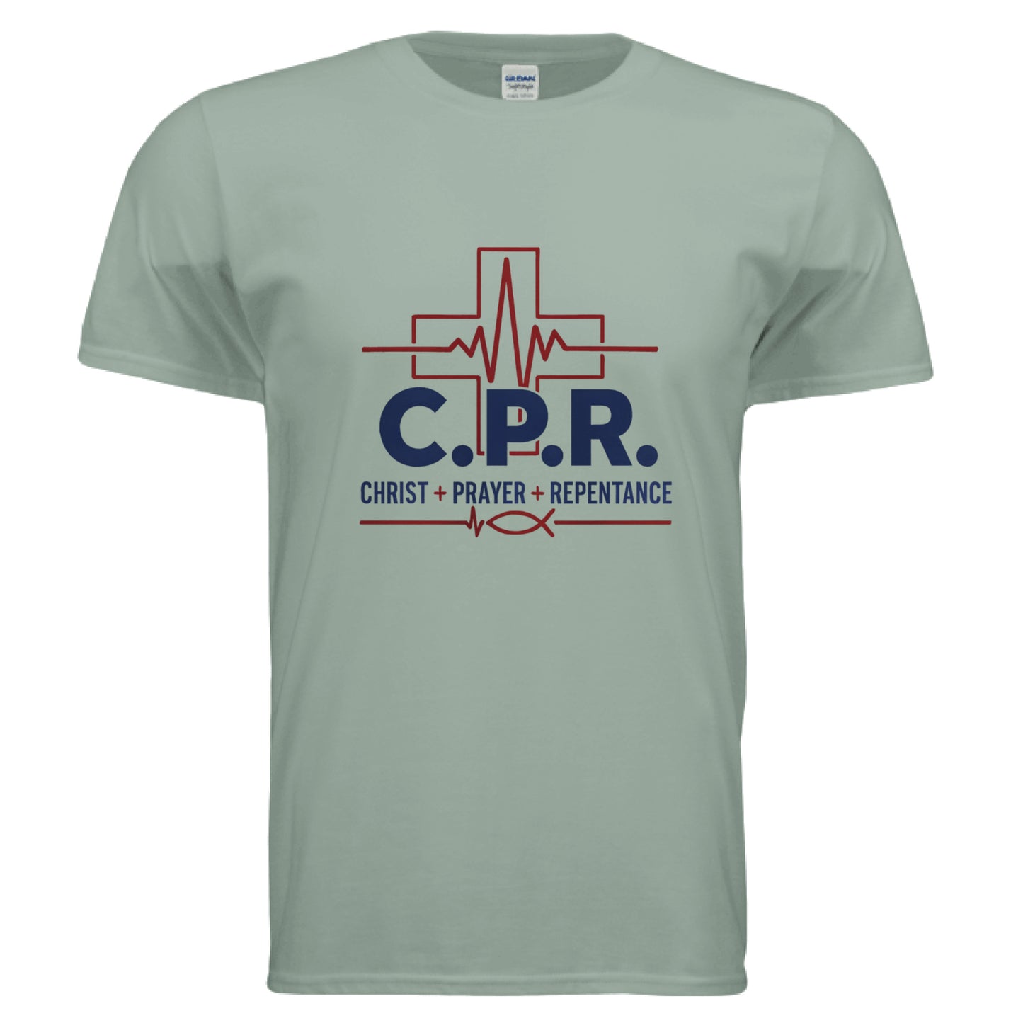 CPR Christ Prayer Repentance Faith T-Shirt Sage Salvation Clothing and Accessories Apparel