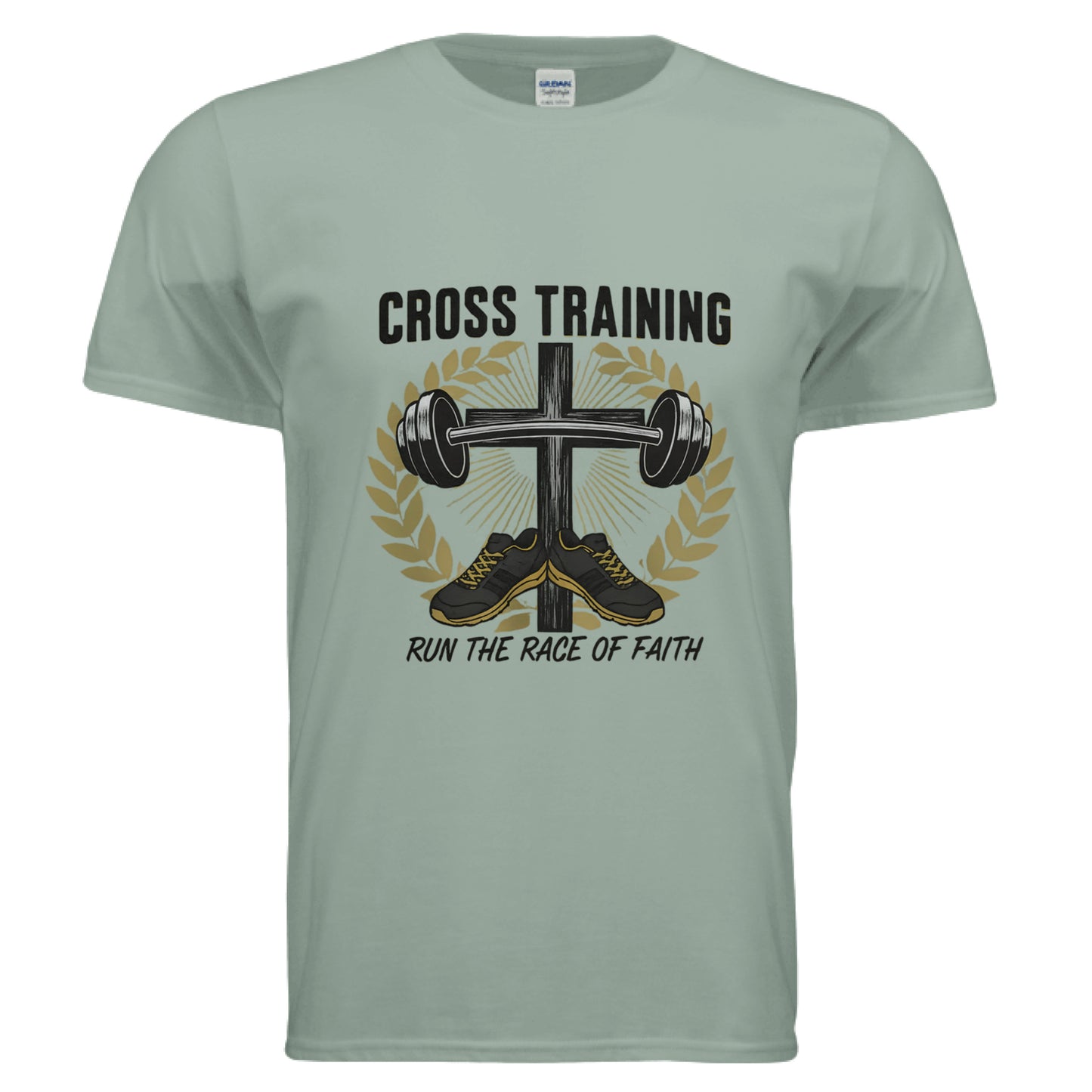 Run the race of Faith T-shirt Sage Salvation Clothing and Accessories Apparel