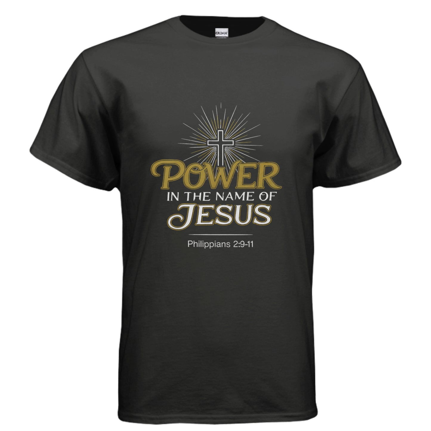 Power in the Name of Jesus Faith T-Shirt BLACK Salvation Clothing and Accessories Apparel