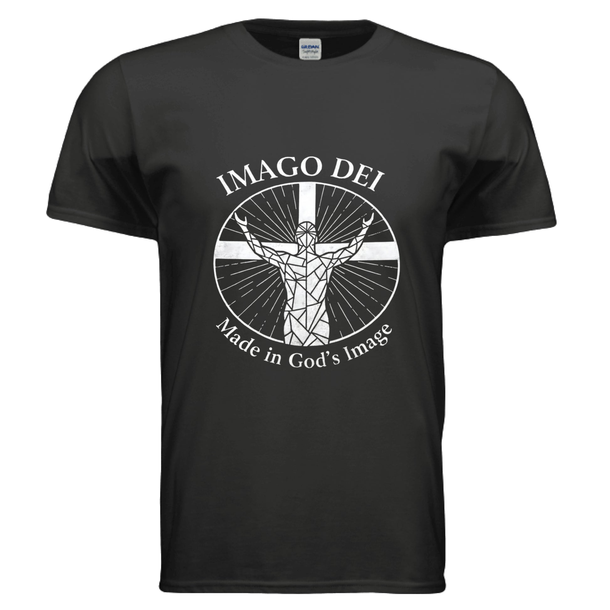 Imago DEI Made in Gods Image Faith T-Shirt BLACK Salvation Clothing and Accessories Apparel