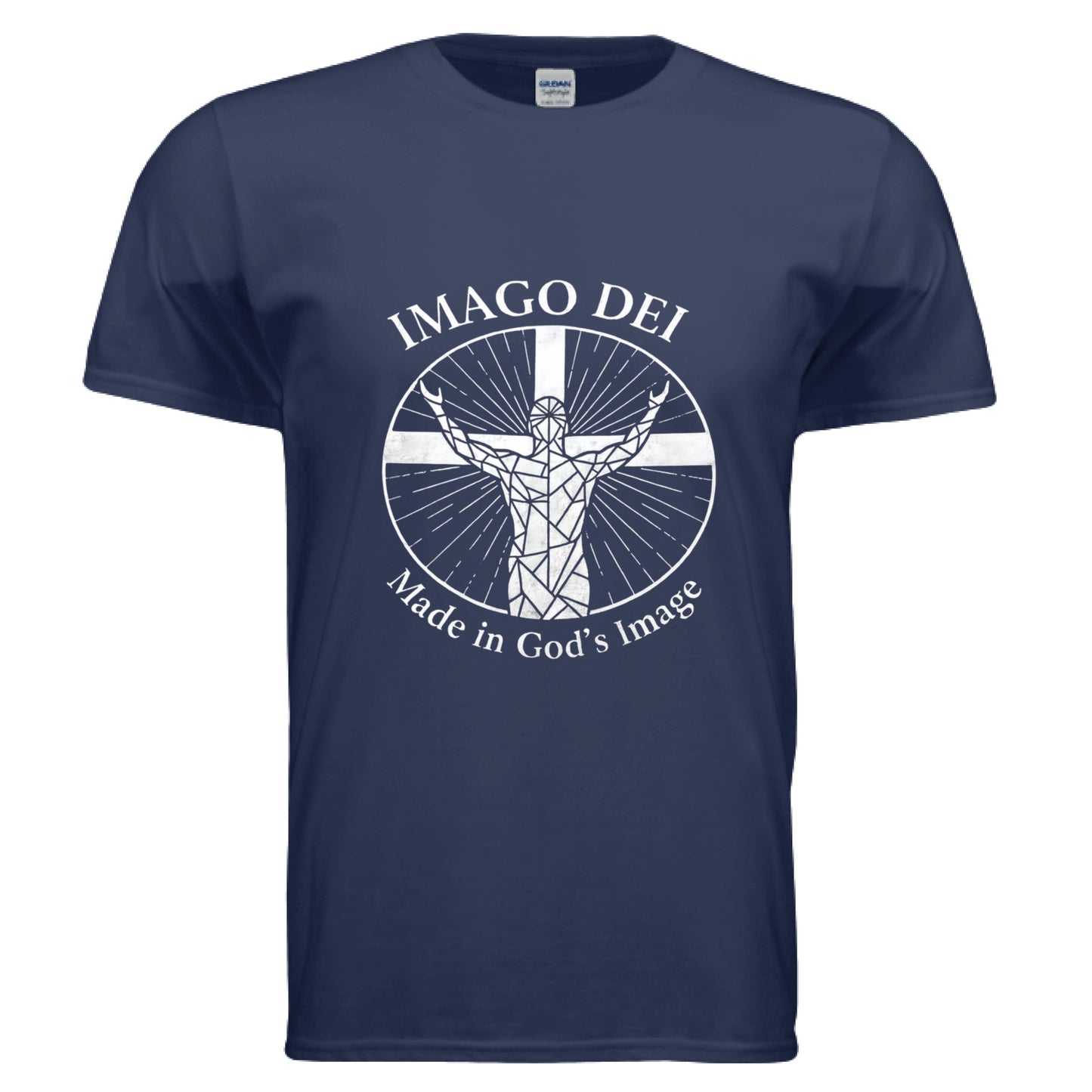 Imago DEI Made in Gods Image Faith T-Shirt METRO BLUE Salvation Clothing and Accessories Apparel