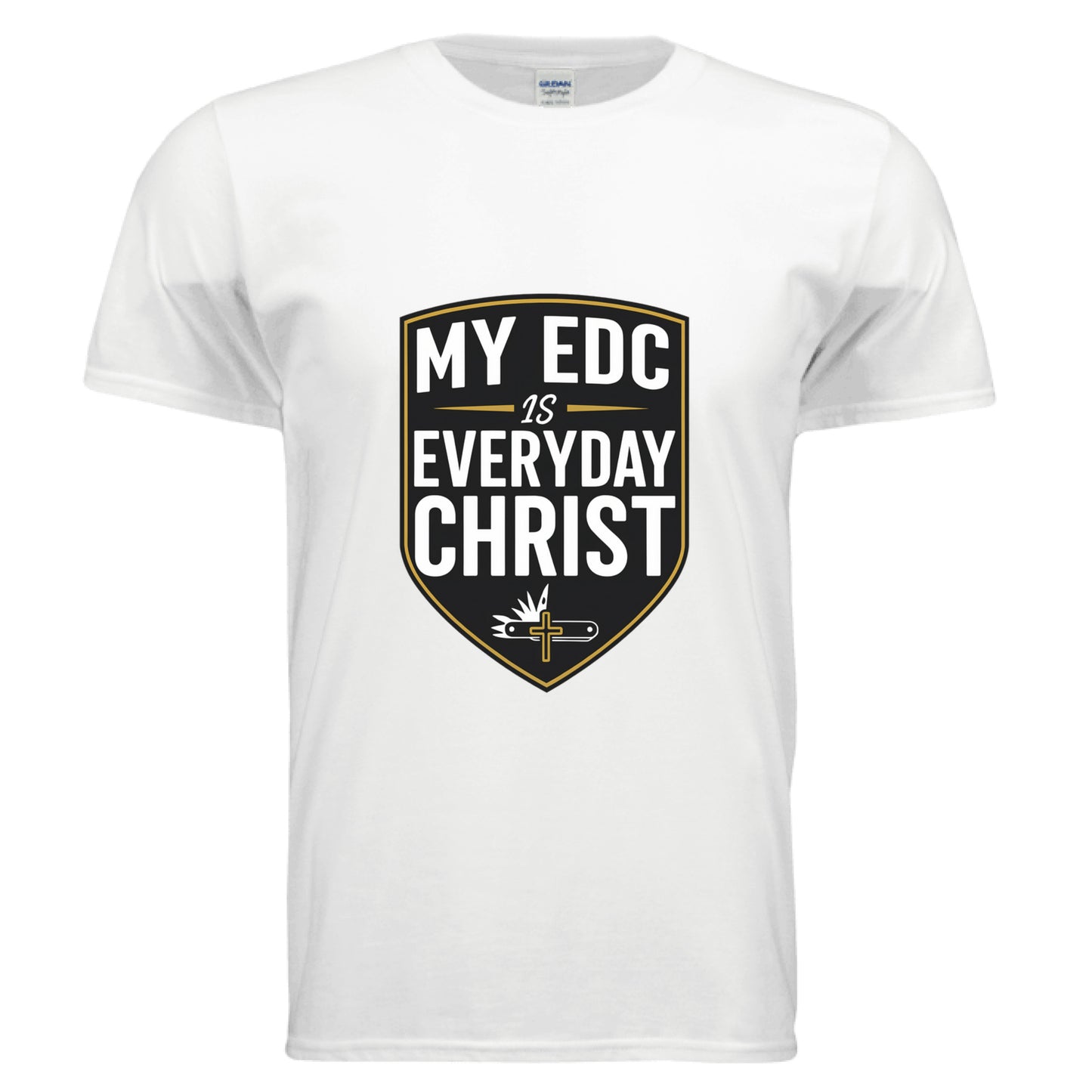 My EDC Everyday Christ Faith T-Shirt WHITE Salvation Clothing and Accessories Apparel