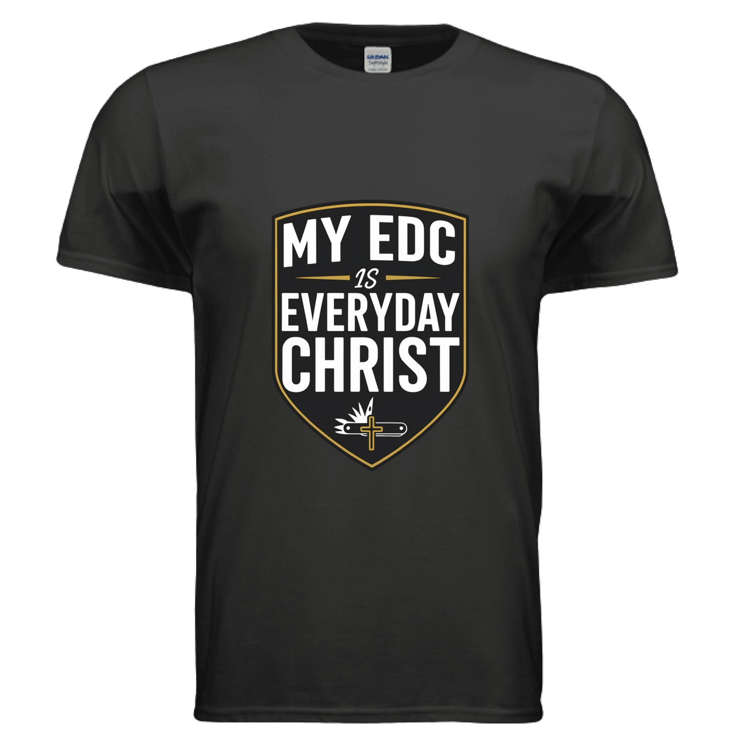 My EDC Everyday Christ Faith T-Shirt BLACK Salvation Clothing and Accessories Apparel