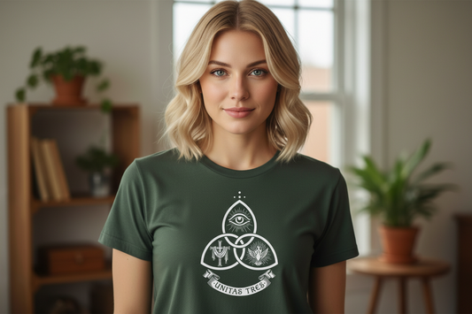 Unitas Tres Faith T-Shirt Salvation Clothing and Accessories Apparel