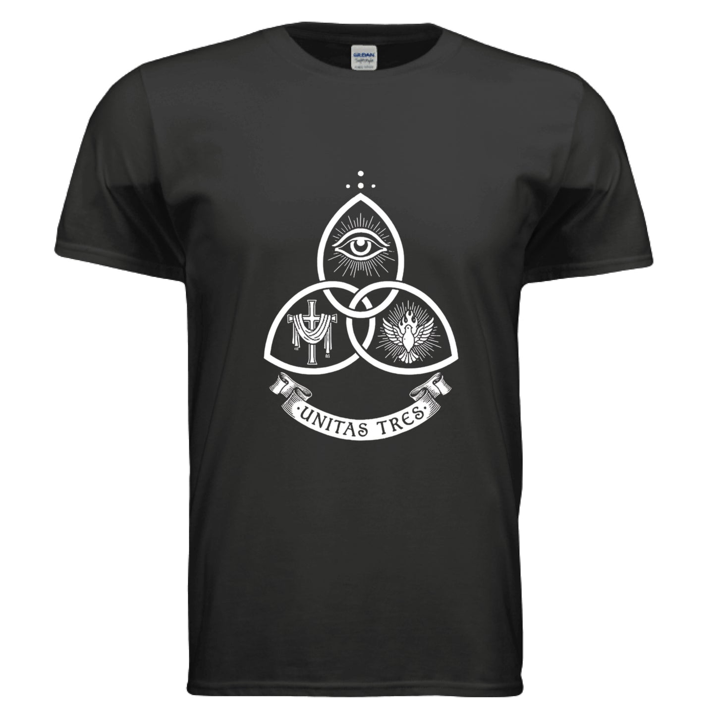 Unitas Tres Faith T-Shirt BLACK Salvation Clothing and Accessories Apparel
