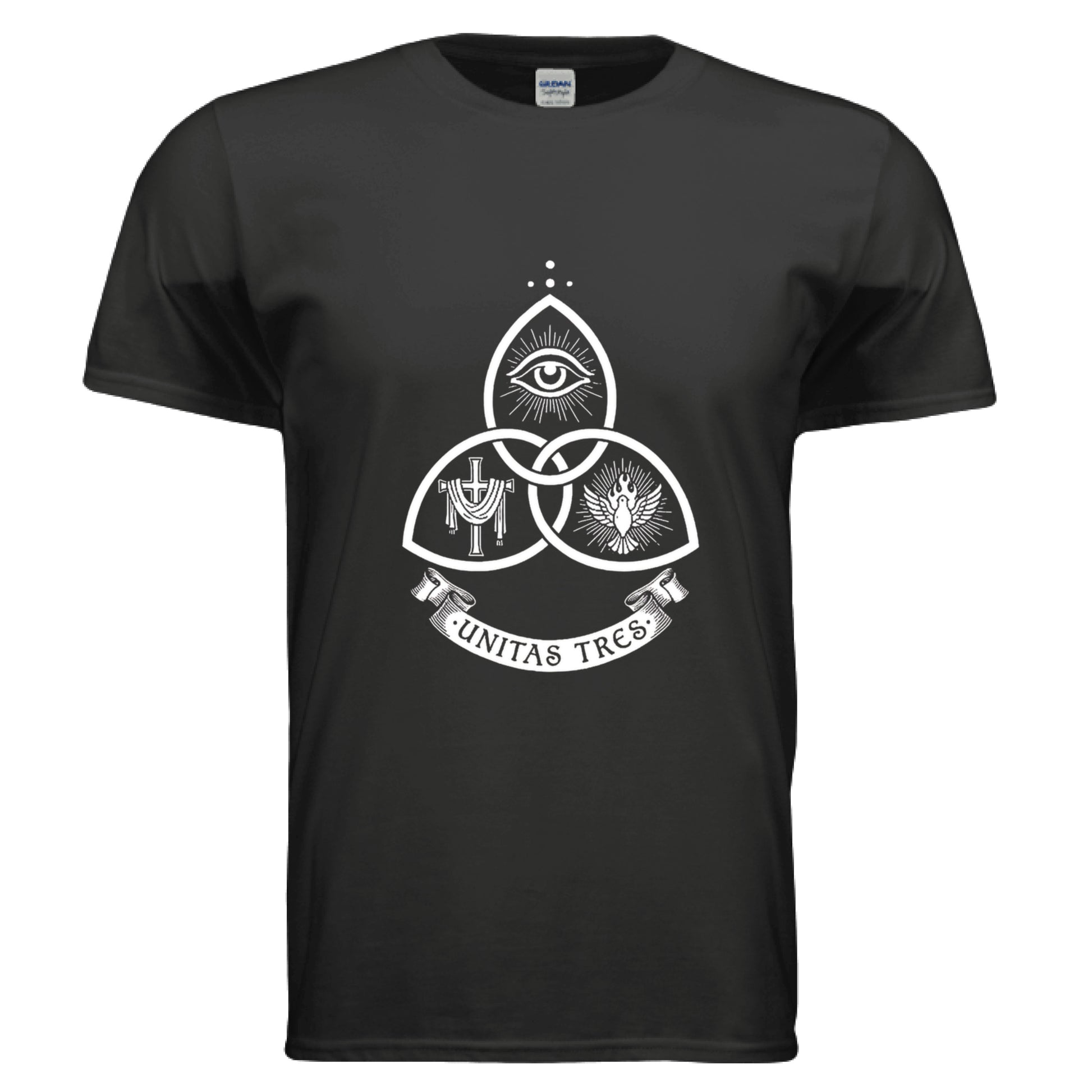 Unitas Tres Faith T-Shirt BLACK Salvation Clothing and Accessories Apparel