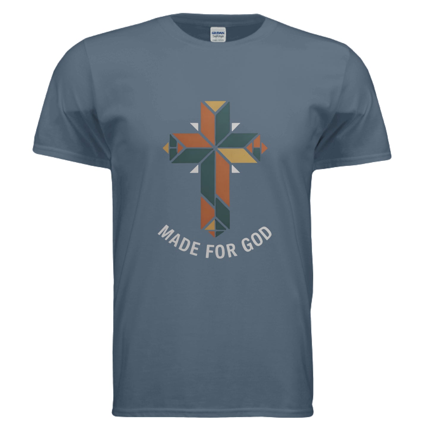 Made for God Faith T-Shirt INDIGO BLUE Salvation Clothing and Accessories Apparel