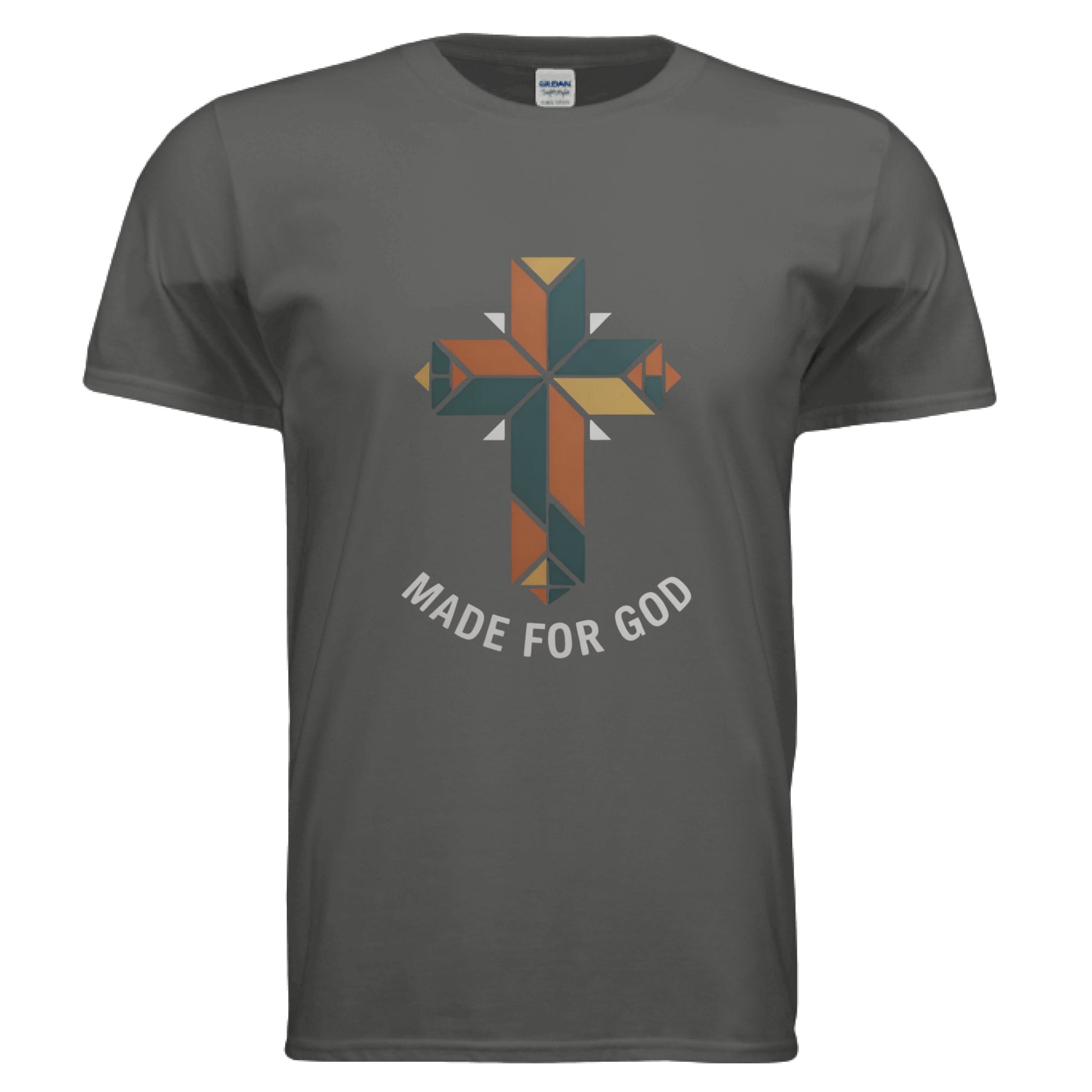 Made for God Faith T-Shirt CHARCOAL Salvation Clothing and Accessories Apparel