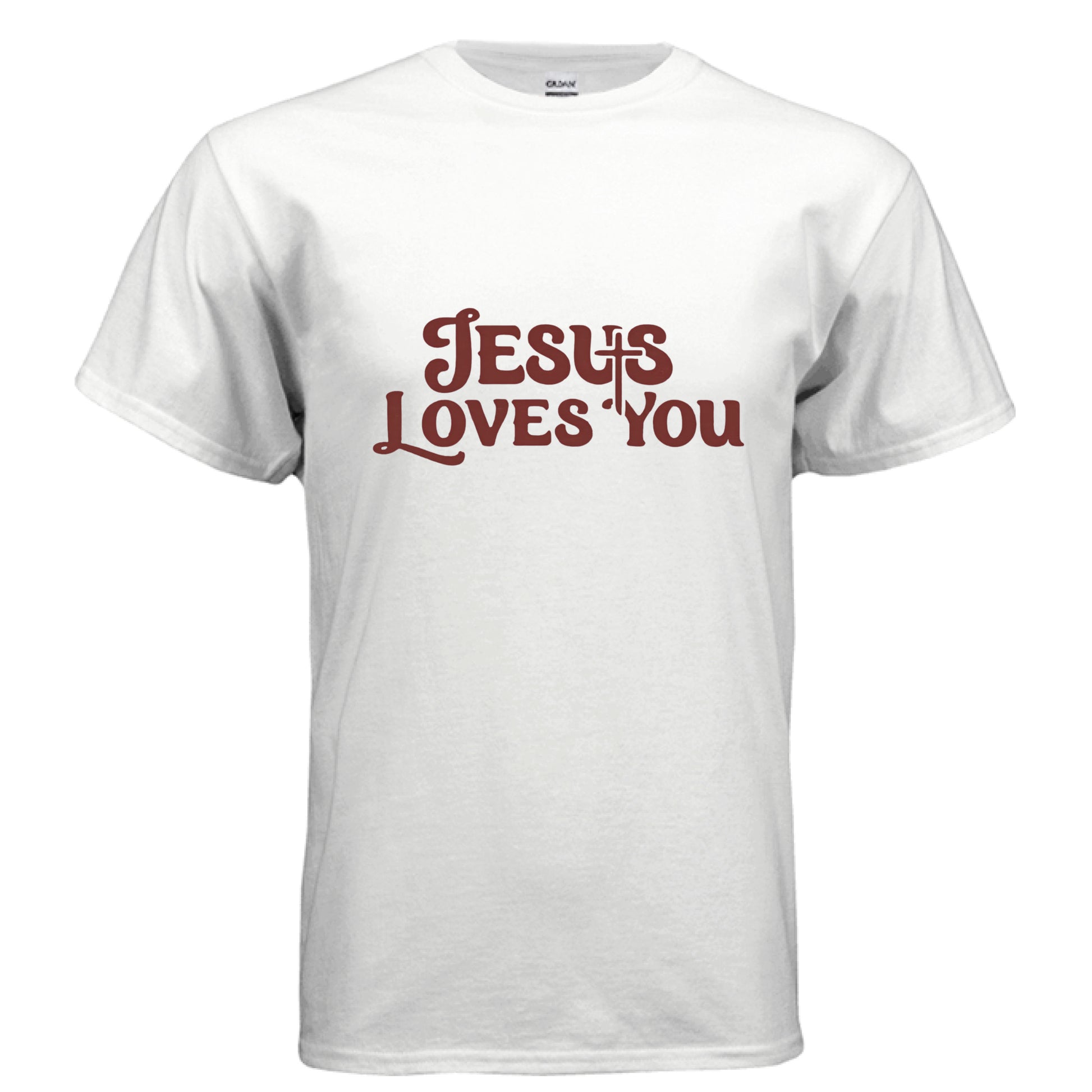 Jesus Loves You Faith T-Shirt WHITE Salvation Clothing and Accessories Apparel