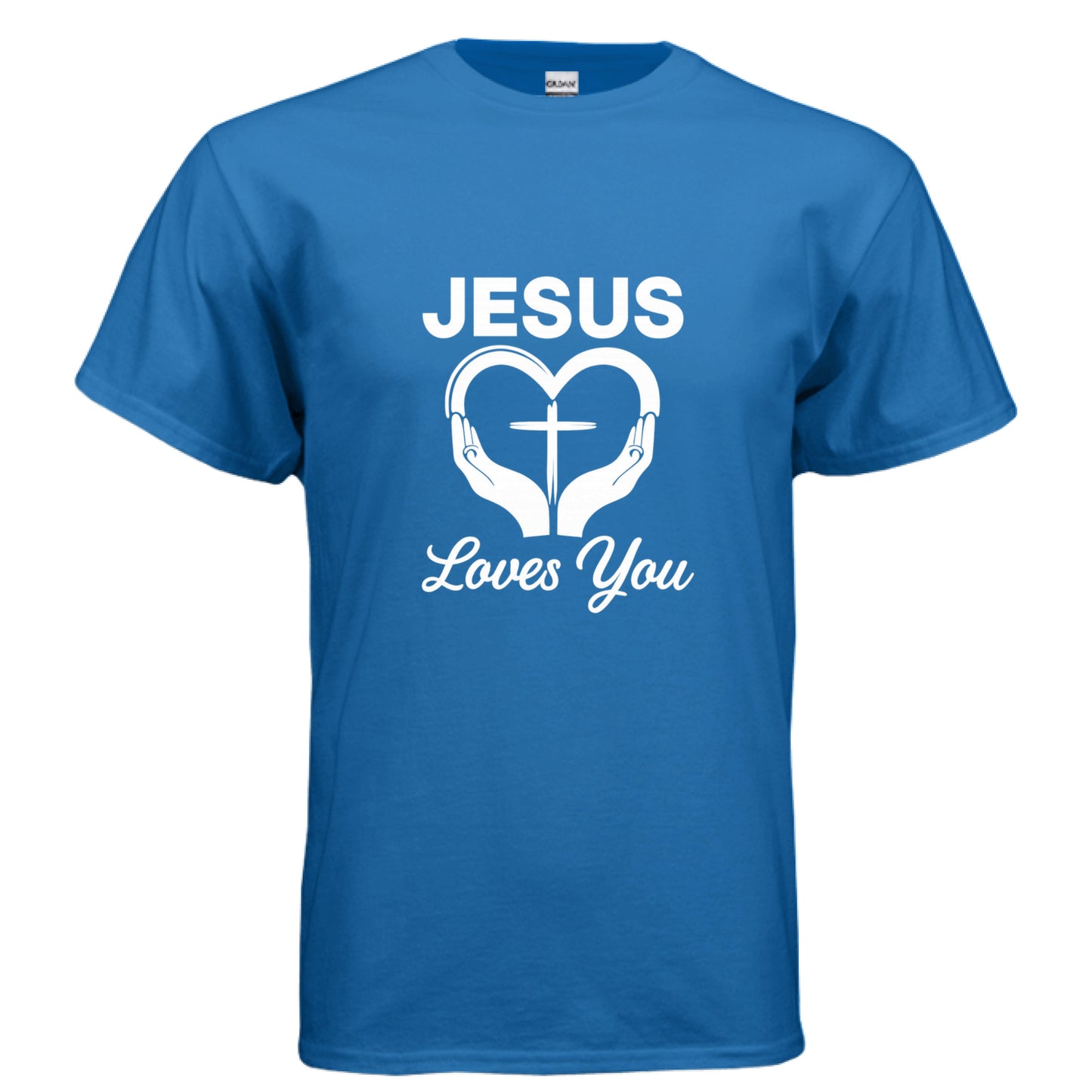 Jesus Loves You Faith T-Shirt ROYAL Salvation Clothing and Accessories Apparel