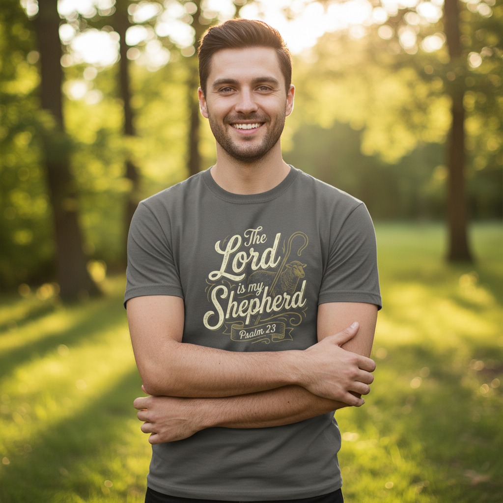 The Lord is My Shepherd Psalm 23 Faith T-Shirt