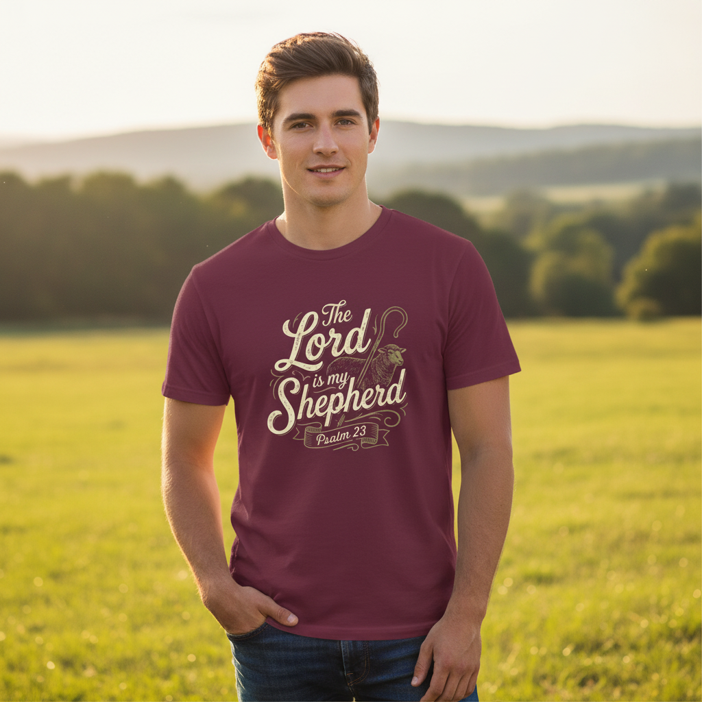 The Lord is My Shepherd Psalm 23 Faith T-Shirt
