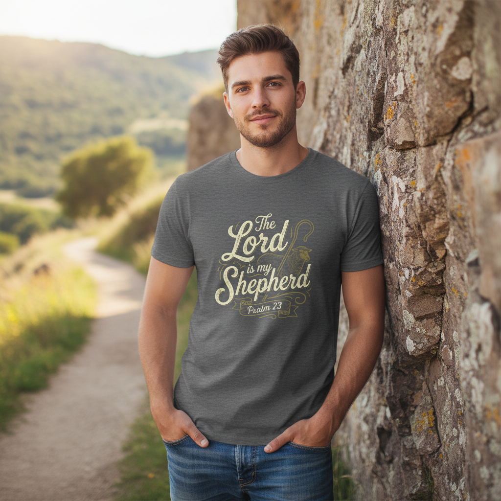 The Lord is My Shepherd Psalm 23 Faith T-Shirt