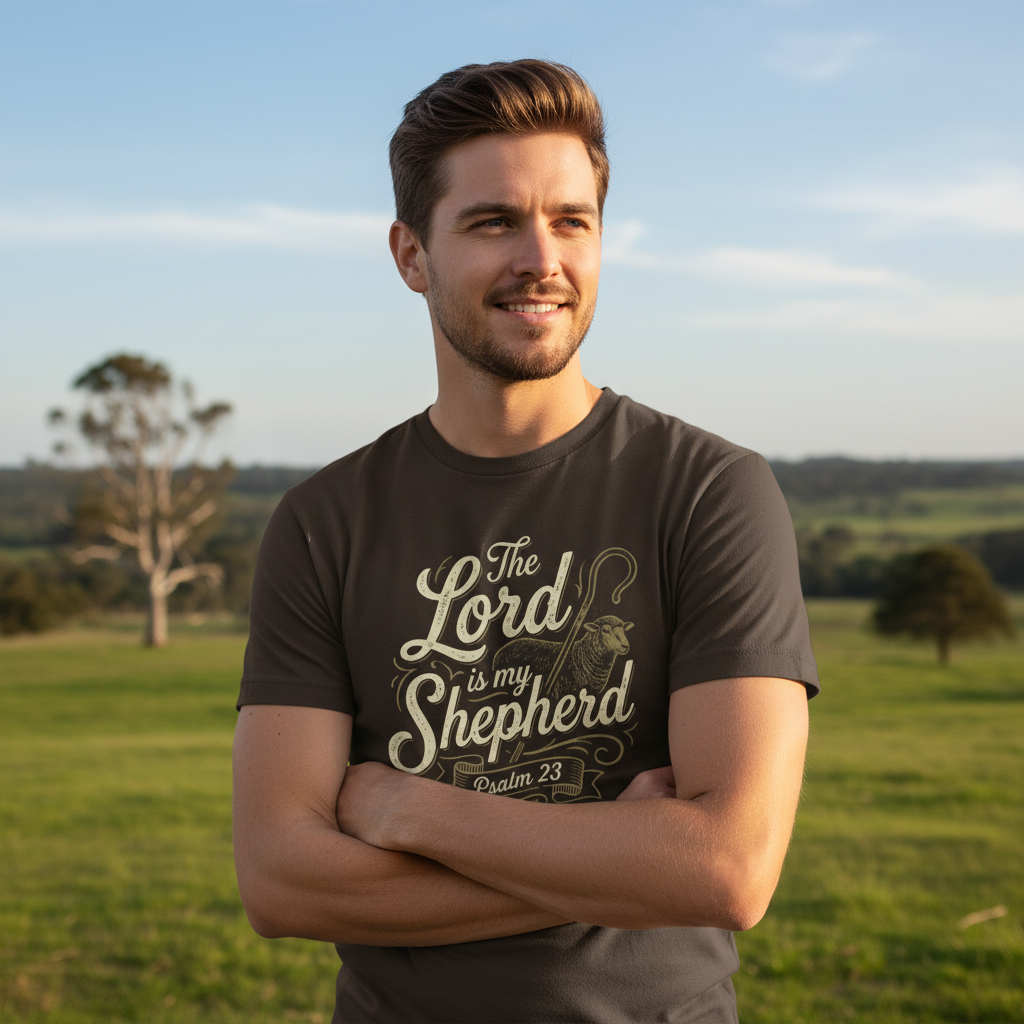 The Lord is My Shepherd Psalm 23 Faith T-Shirt
