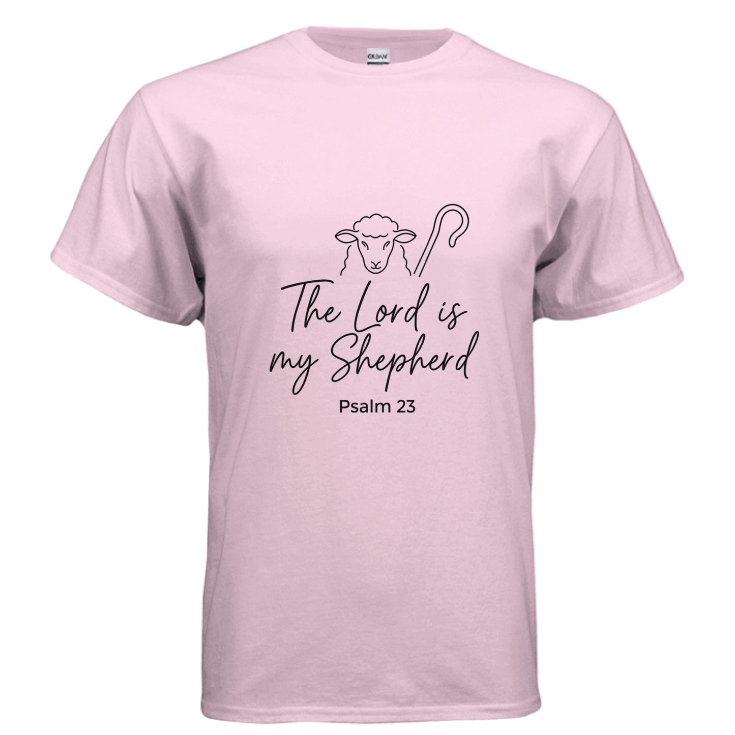The Lord is my Shepherd Faith T-Shirt LIGHT PINK Salvation Clothing and Accessories Apparel
