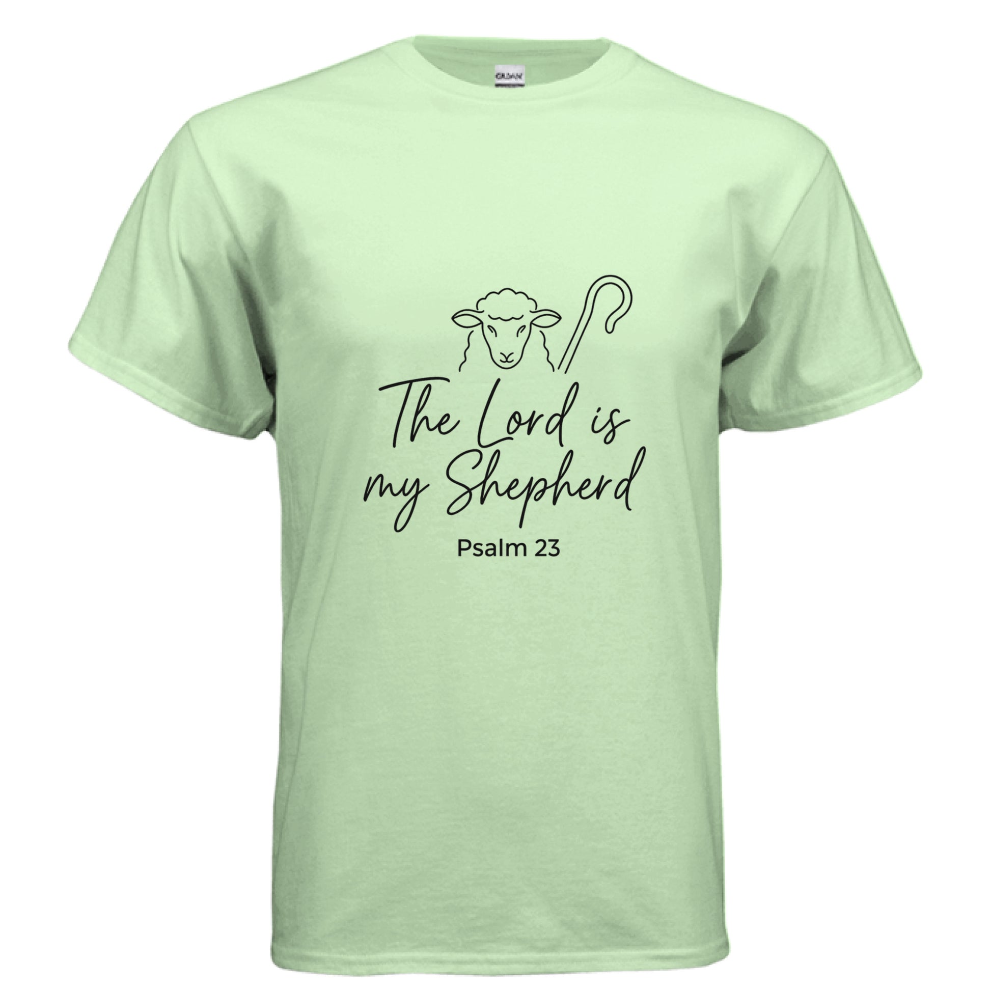 The Lord is my Shepherd Faith T-Shirt MINT GREEN Salvation FaithWear Apparel