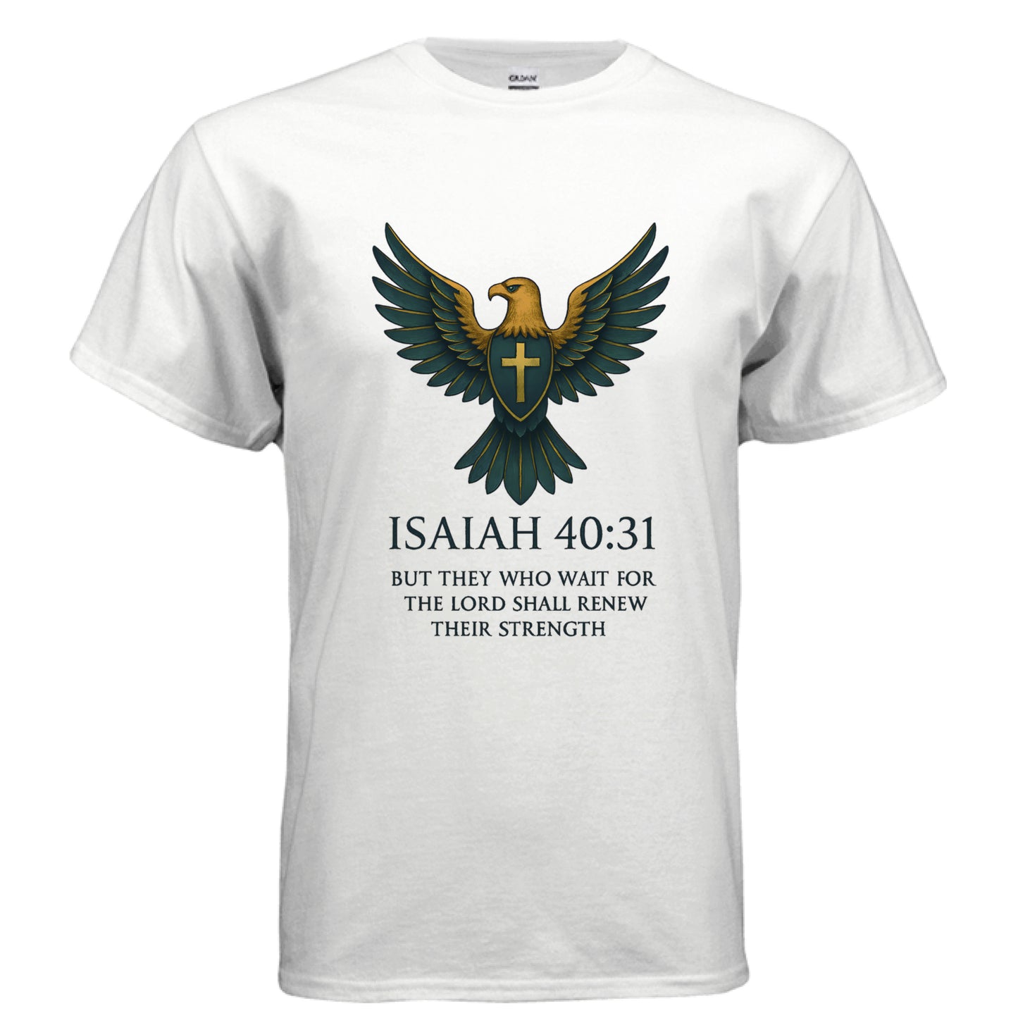 Those who Wait Isaiah 40:31 Faith T-Shirt WHITE Salvation Clothing and Accessories Apparel