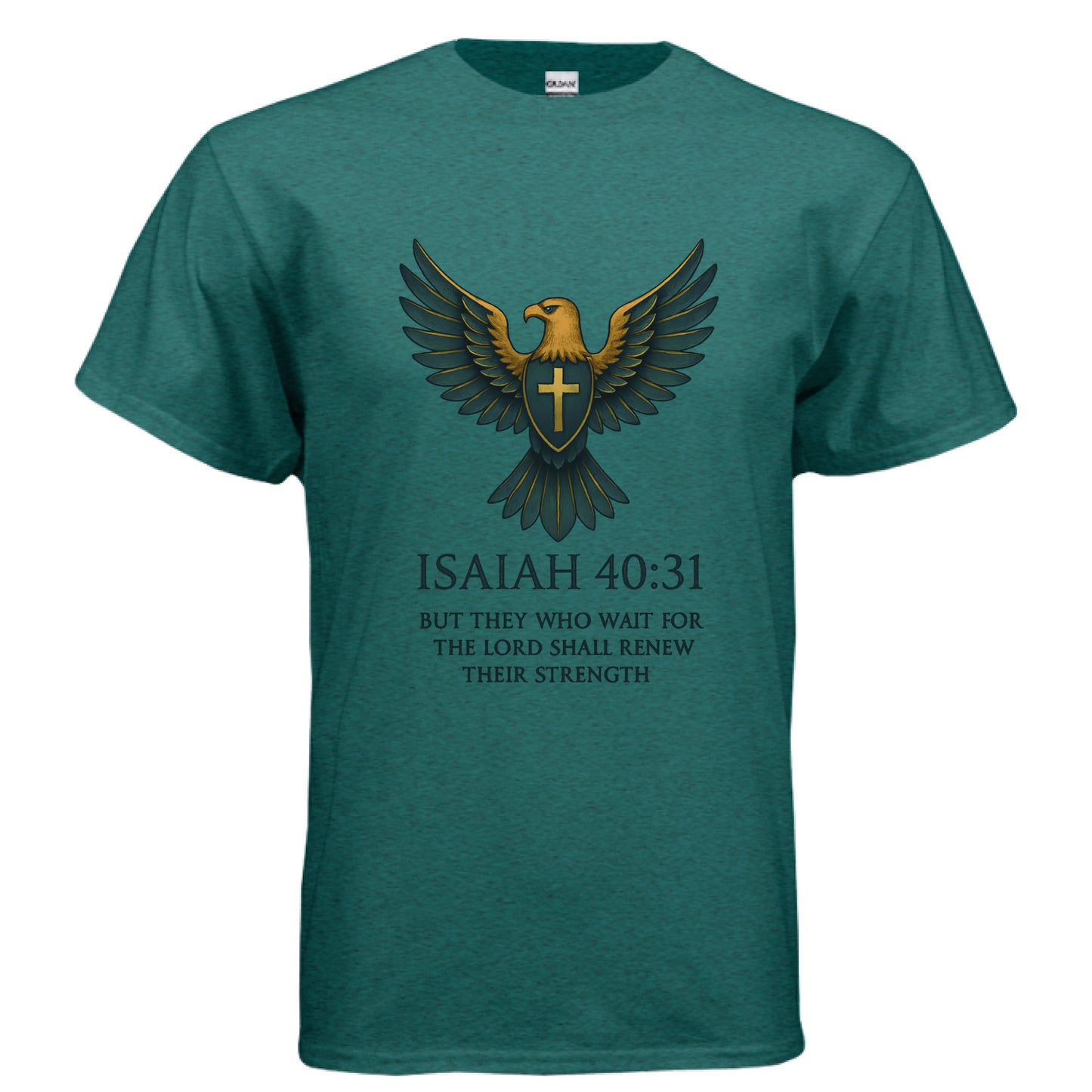 Those who Wait Isaiah 40:31 Faith T-Shirt ANTIQUE JADE DOME Salvation Clothing and Accessories Apparel