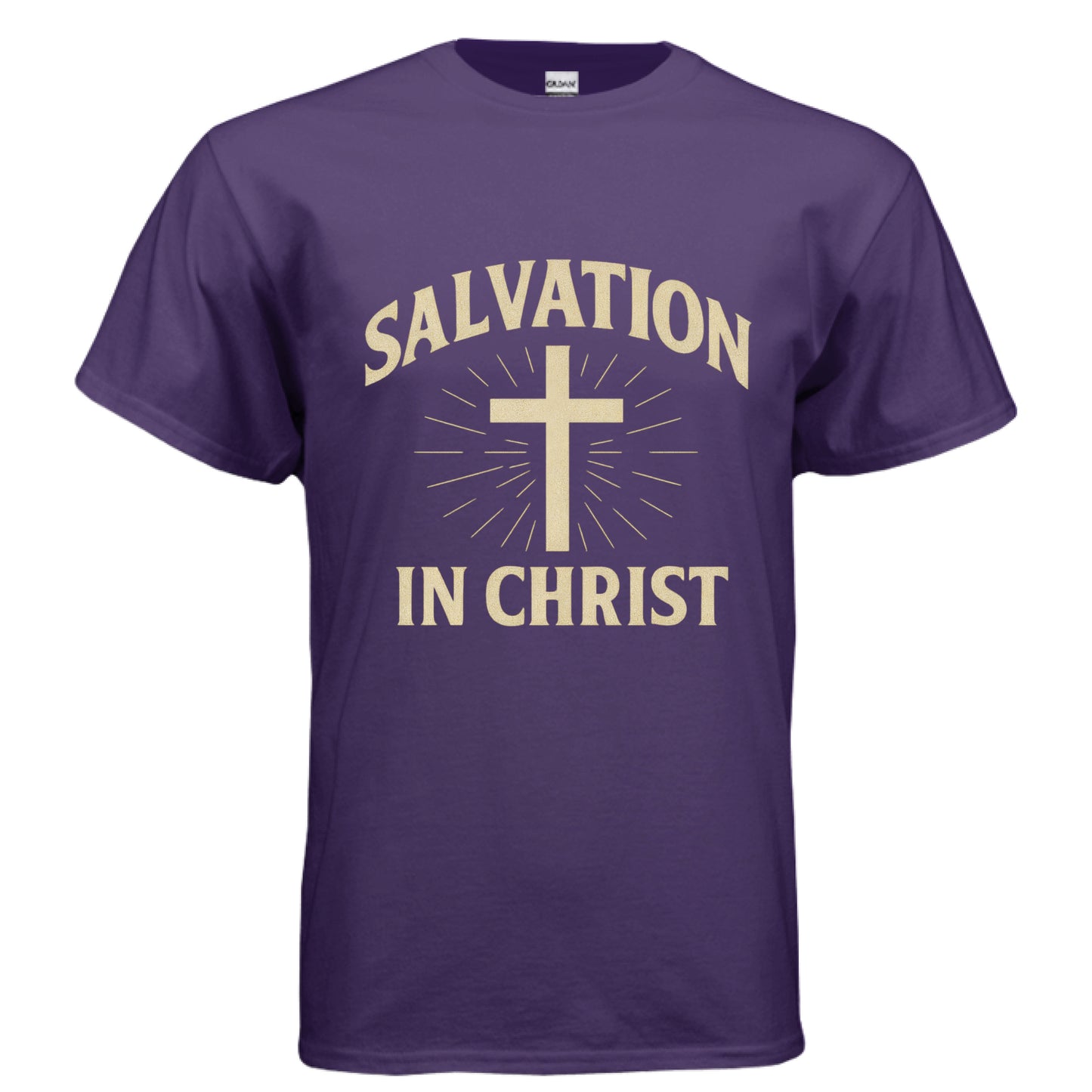 Salvation in Christ Faith T-Shirt PURPLE Salvation Clothing and Accessories Apparel