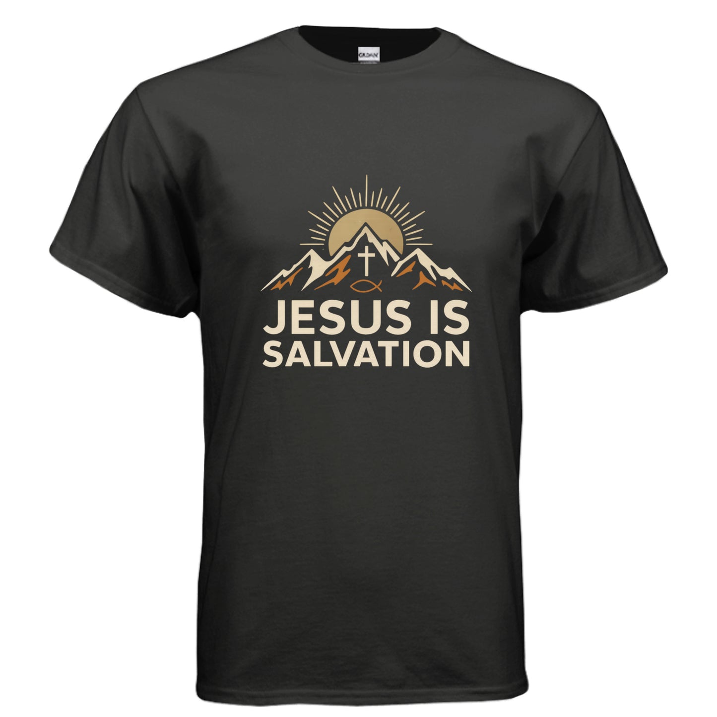 Jesus is Salvation Faith T-Shirt BLACK Salvation FaithWear Apparel