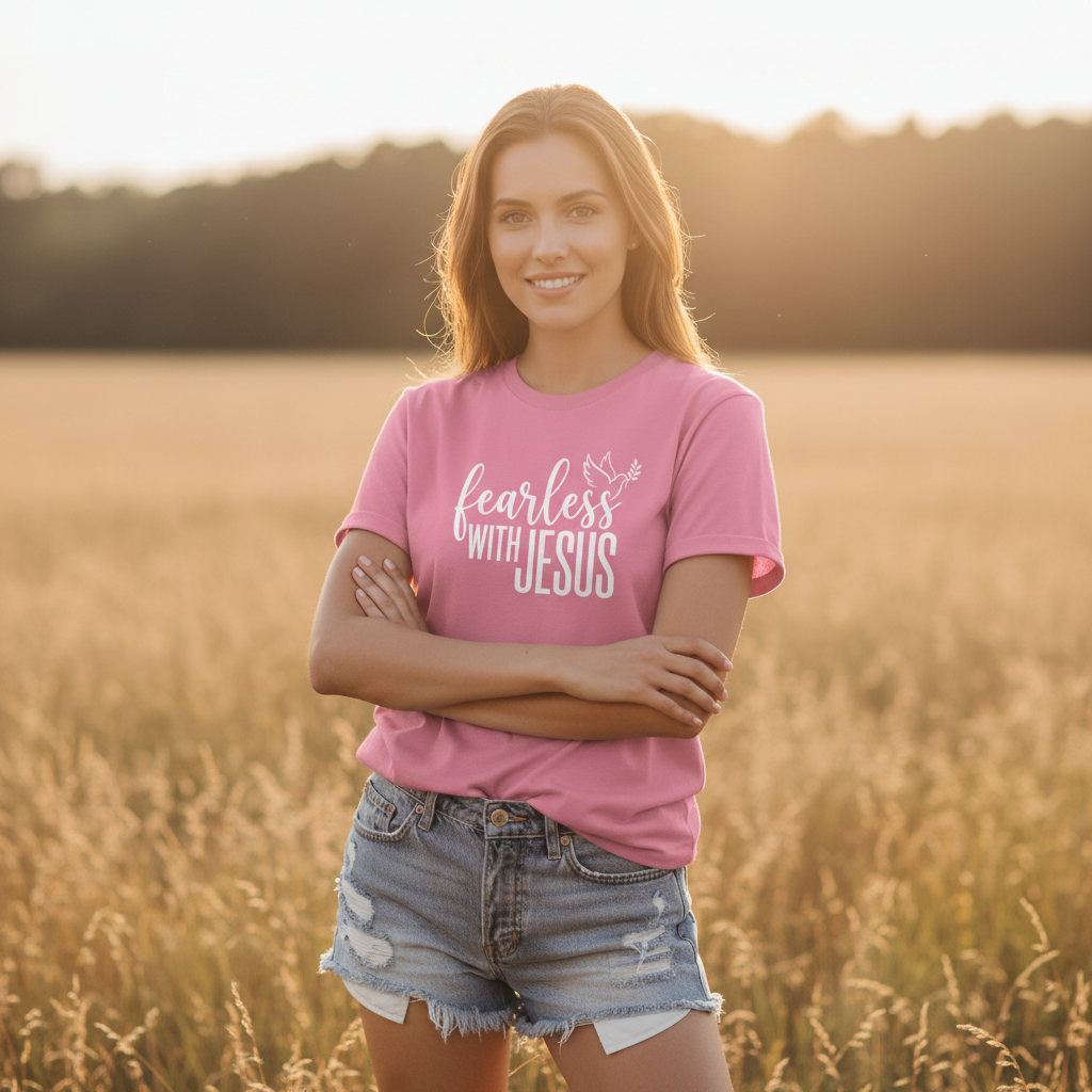 Fearless with Jesus Faith T-Shirt