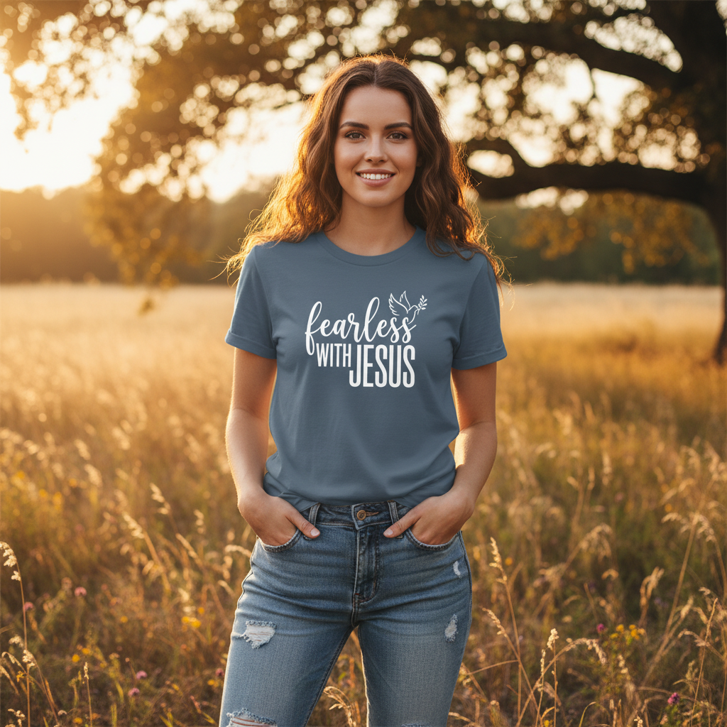 Fearless with Jesus Faith T-Shirt