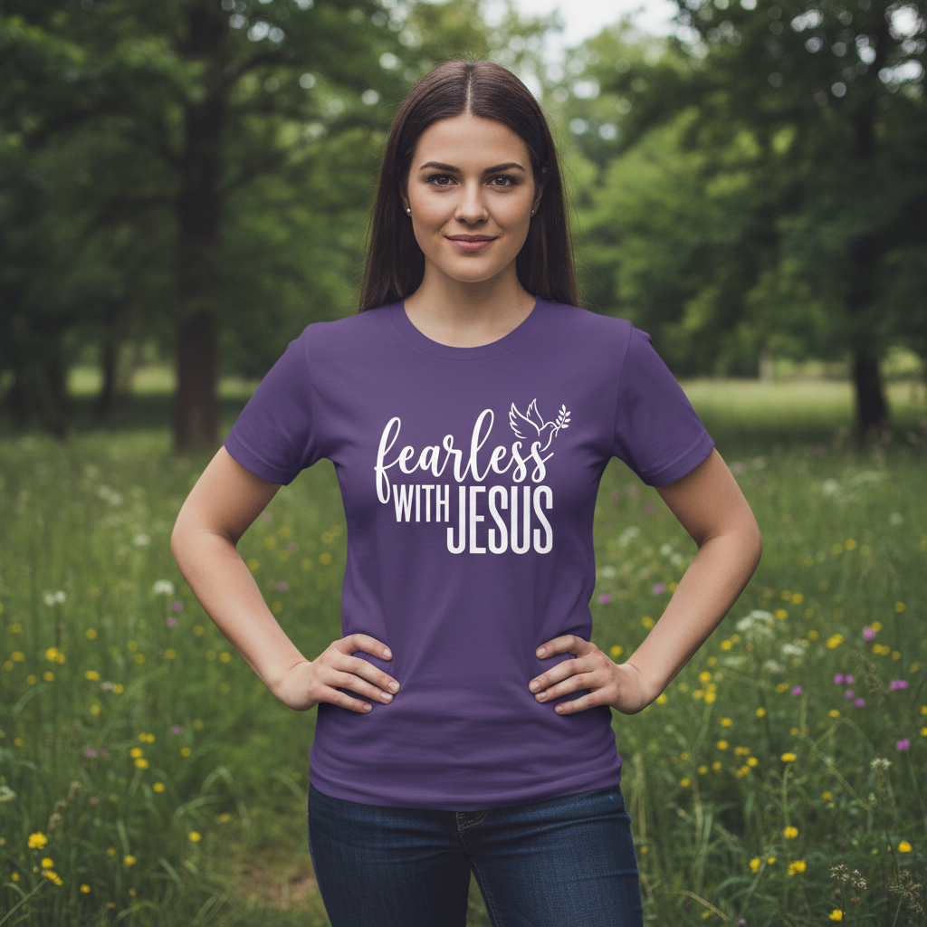 Fearless with Jesus Faith T-Shirt