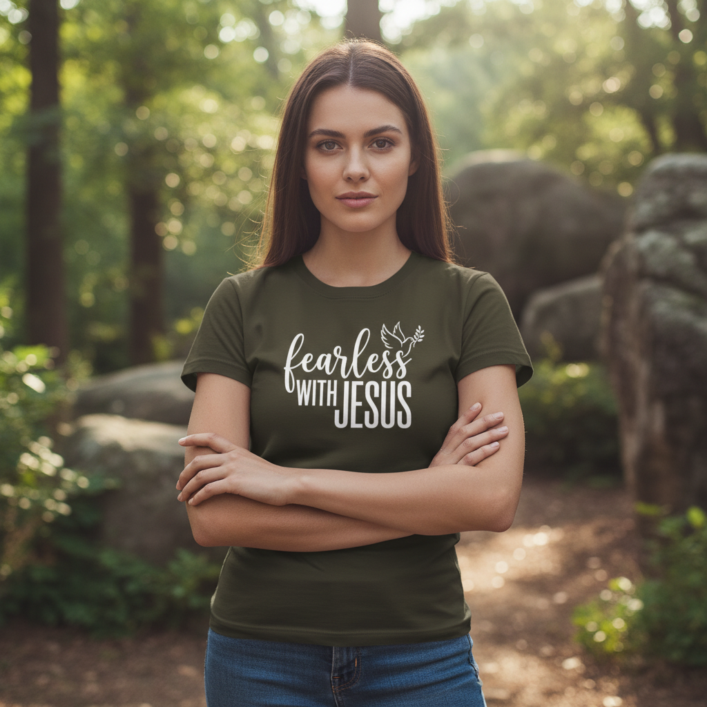 Fearless with Jesus Faith T-Shirt