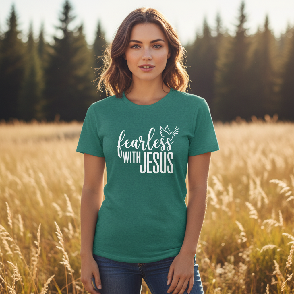 Fearless with Jesus Faith T-Shirt