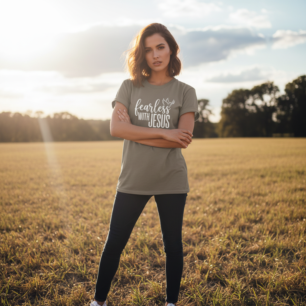 Fearless with Jesus Faith T-Shirt