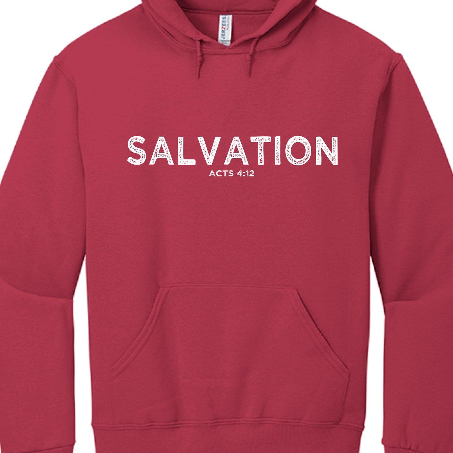 Salvation Acts 4:12-Hoodie TRUE RED Salvation FaithWear Apparel