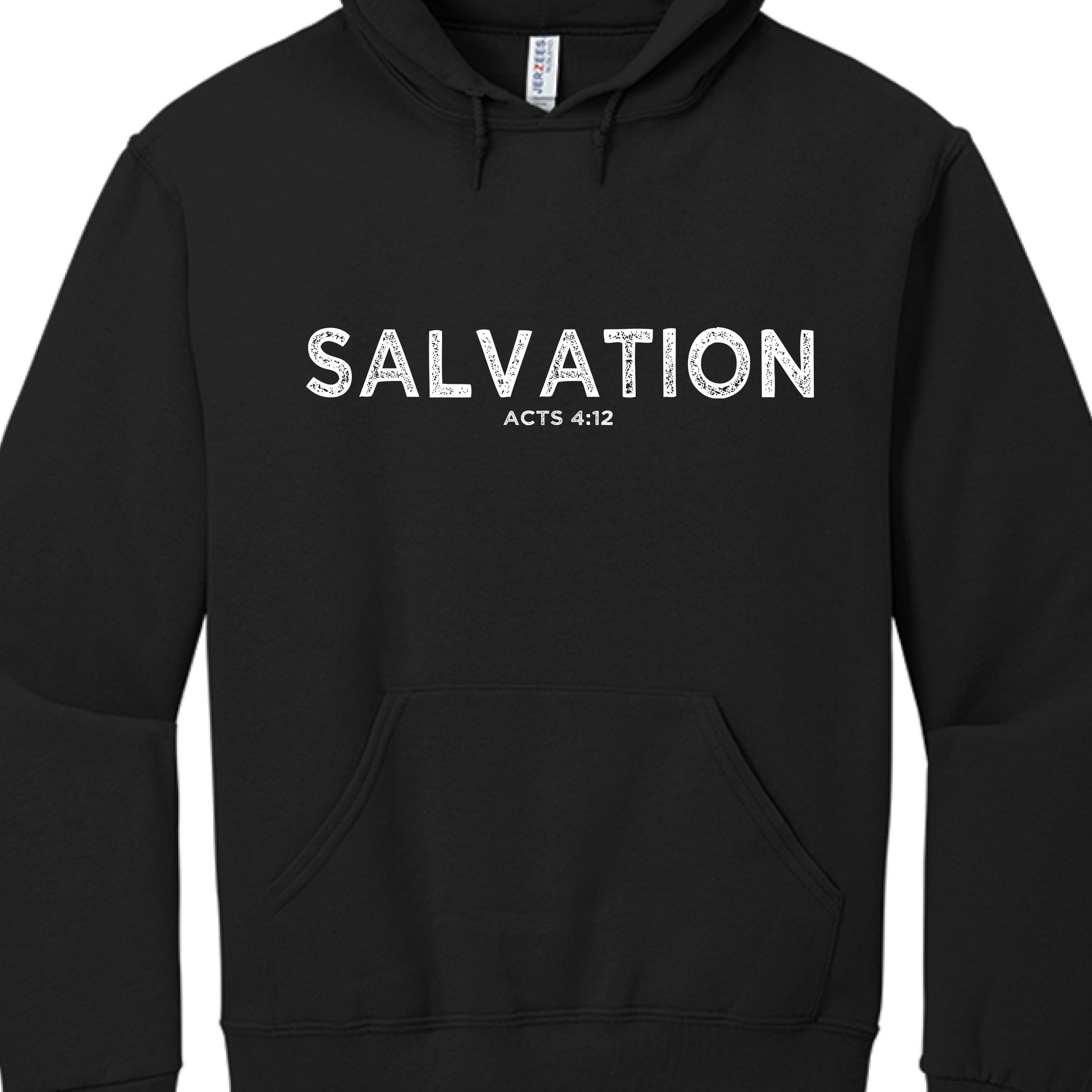 Salvation Acts 4:12-Hoodie BLACK Salvation FaithWear Apparel
