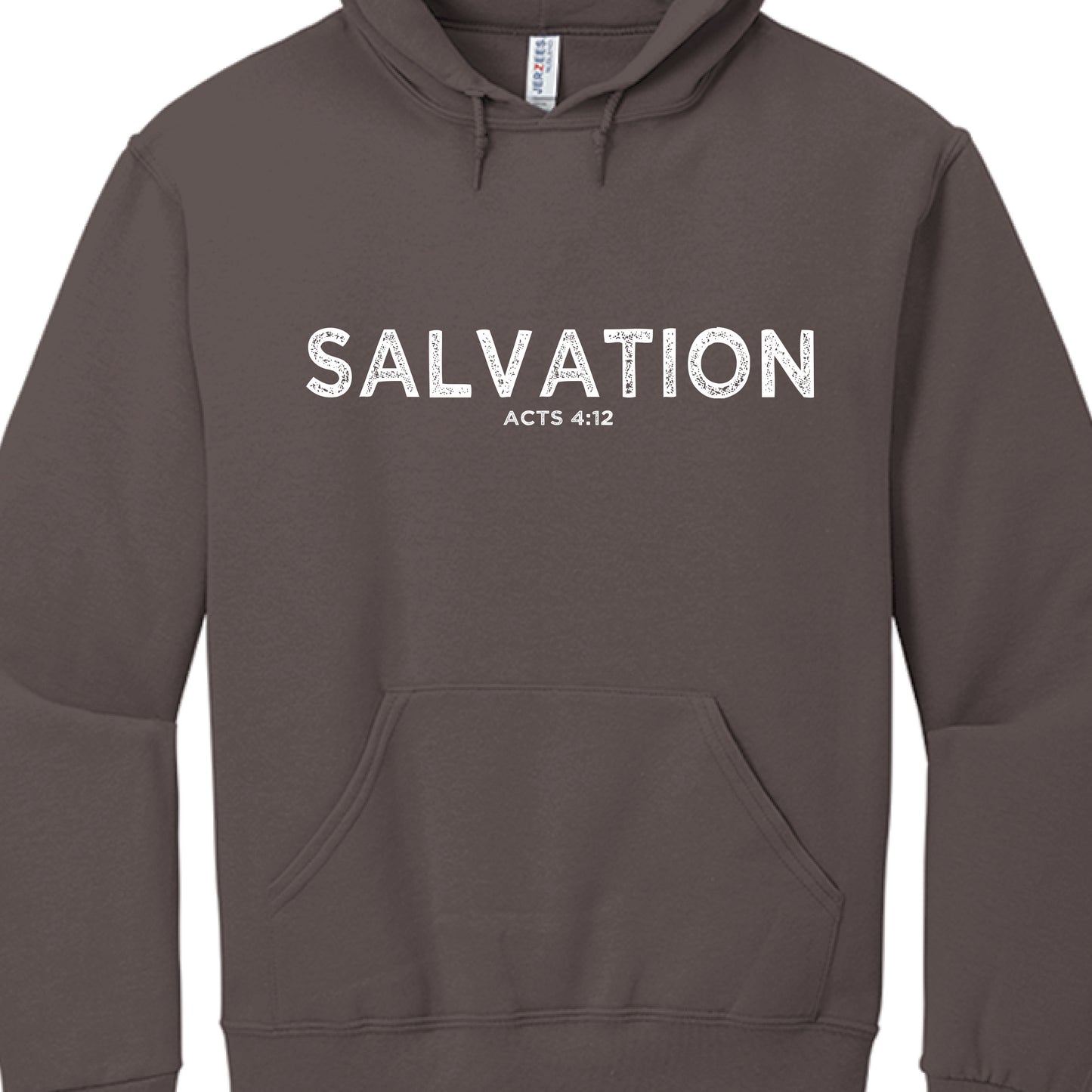 Salvation Acts 4:12-Hoodie CHOCOLATE Salvation FaithWear Apparel