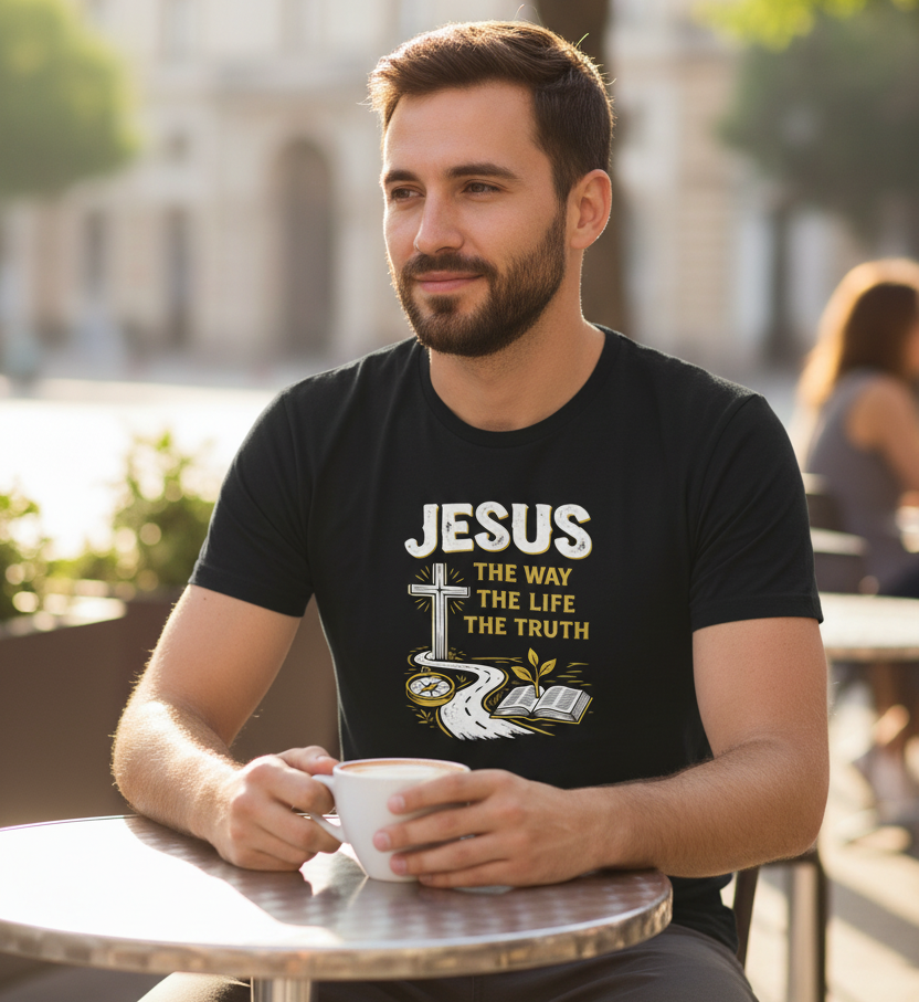 Jesus the Way the Truth the Life Faith T-Shirt Salvation FaithWear Apparel