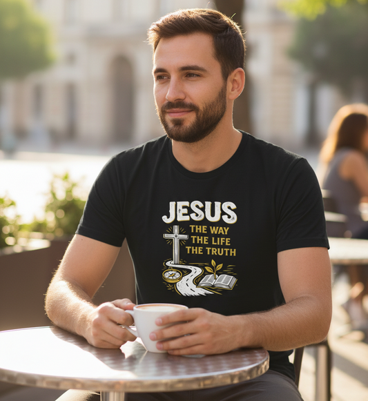 Jesus the Way the Truth the Life Faith T-Shirt Salvation FaithWear Apparel