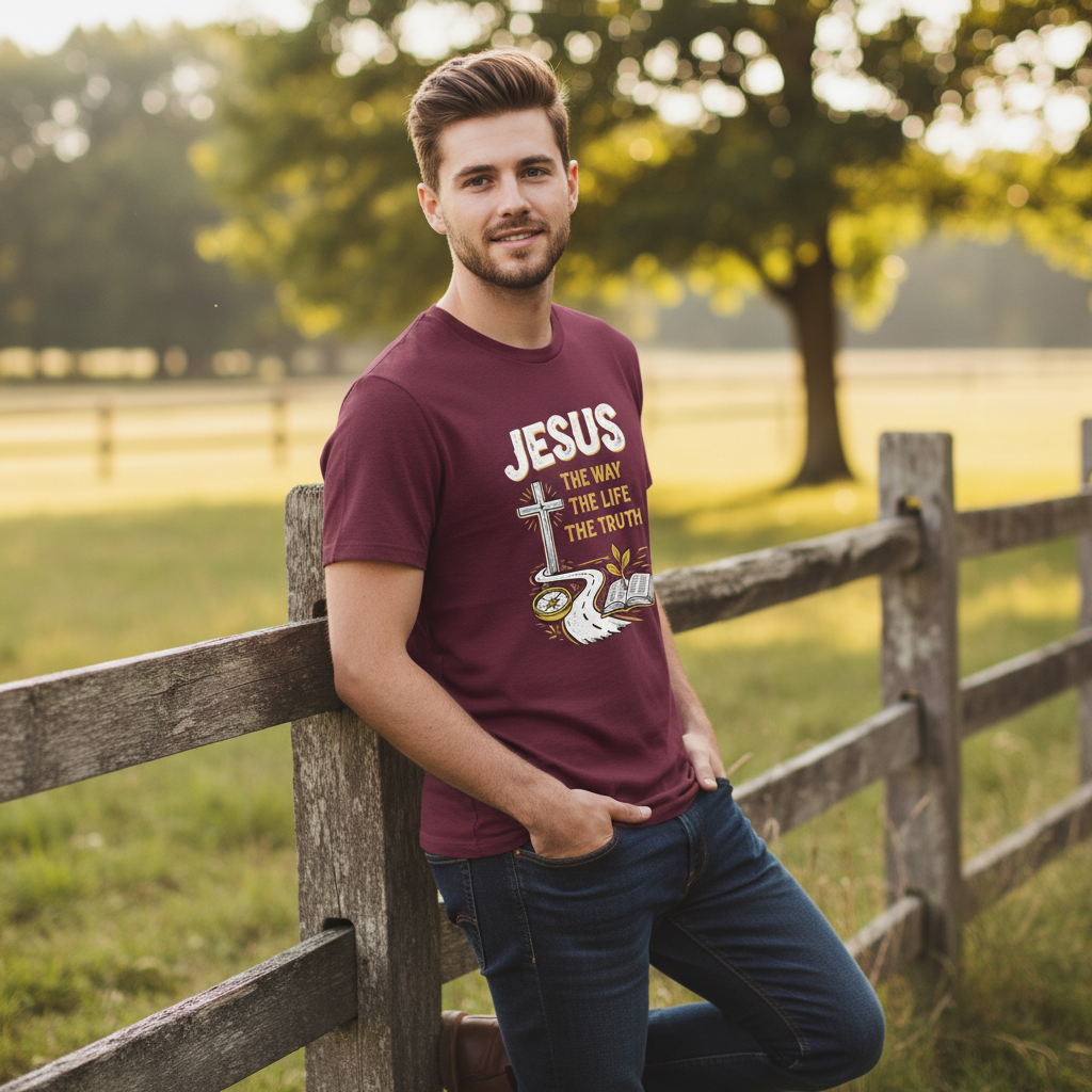Jesus the Way the Truth the Life Faith T-Shirt