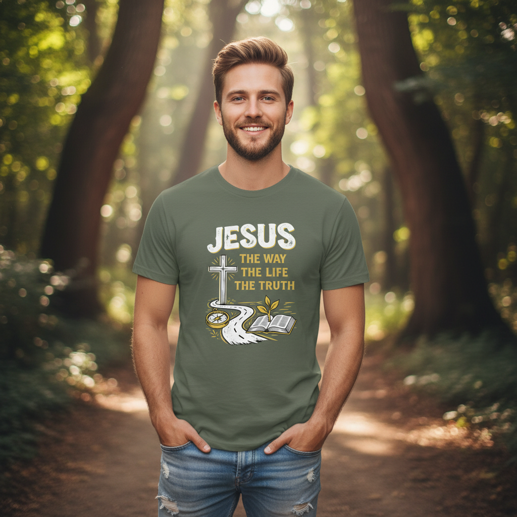 Jesus the Way the Truth the Life Faith T-Shirt