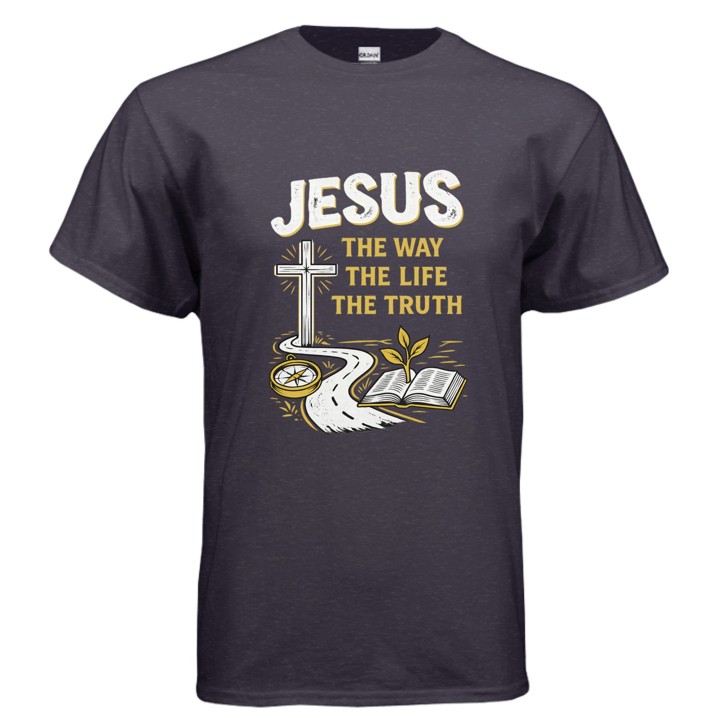 Jesus the Way the Truth the Life Faith T-Shirt BLACKBERRY Salvation FaithWear Apparel