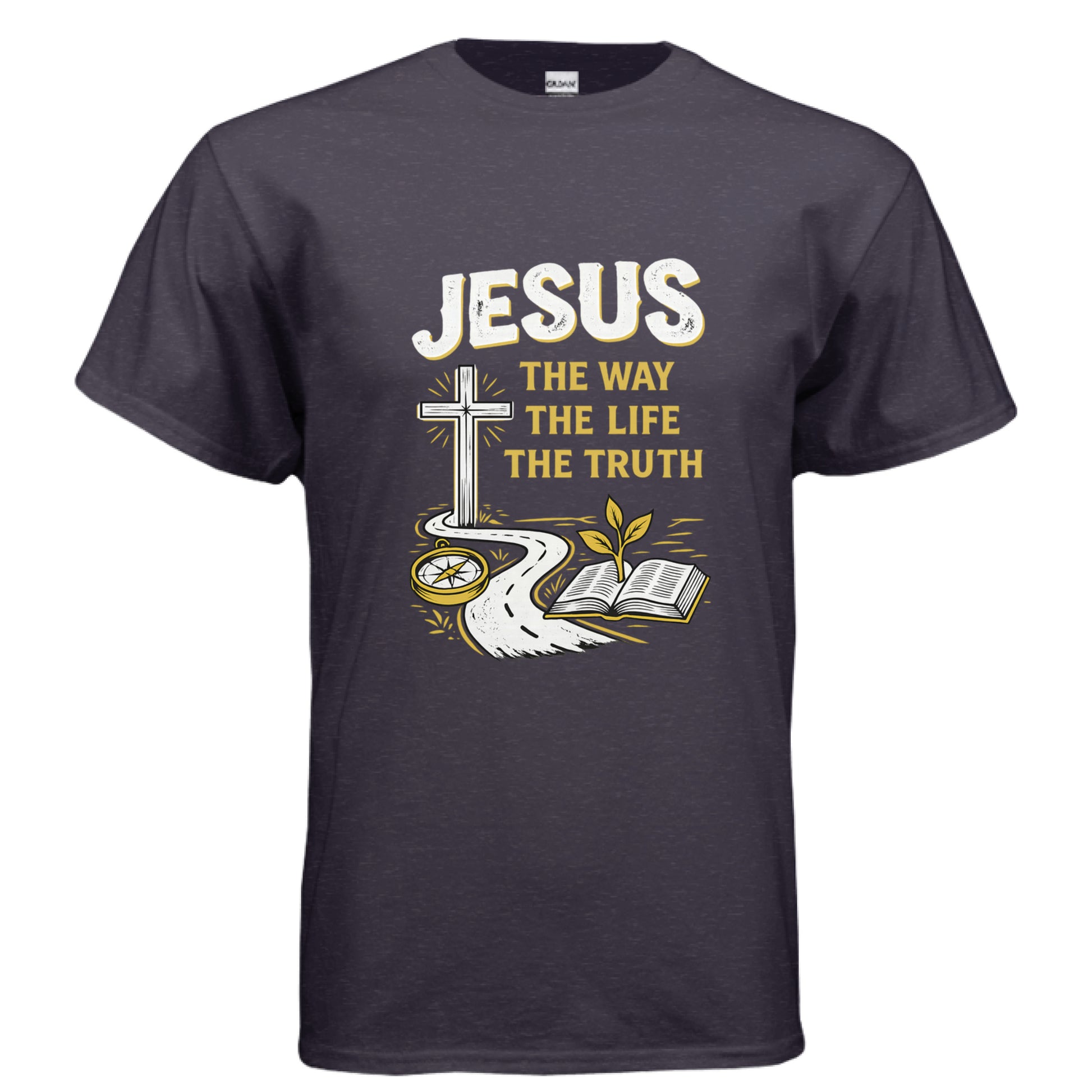 Jesus the Way the Truth the Life Faith T-Shirt BLACKBERRY Salvation FaithWear Apparel