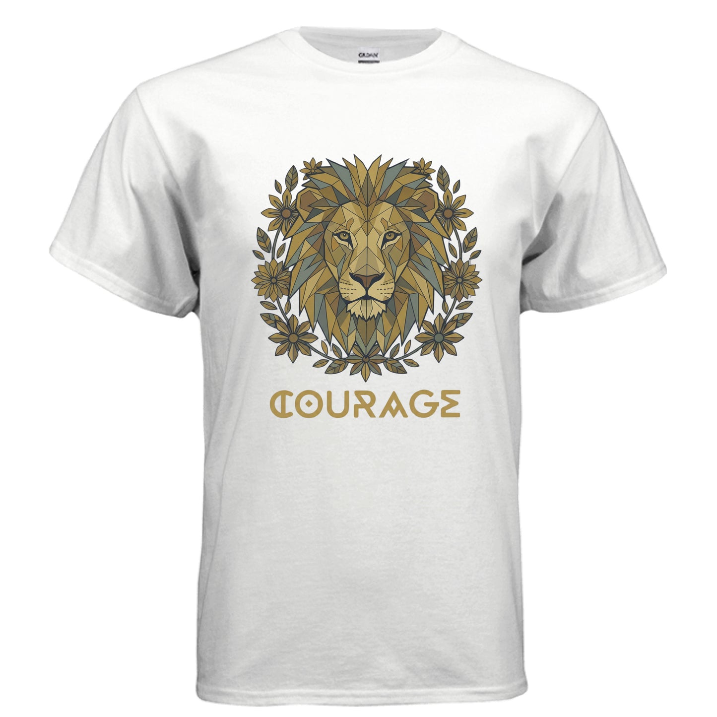 Courage Faith T-Shirt WHITE Salvation FaithWear Apparel