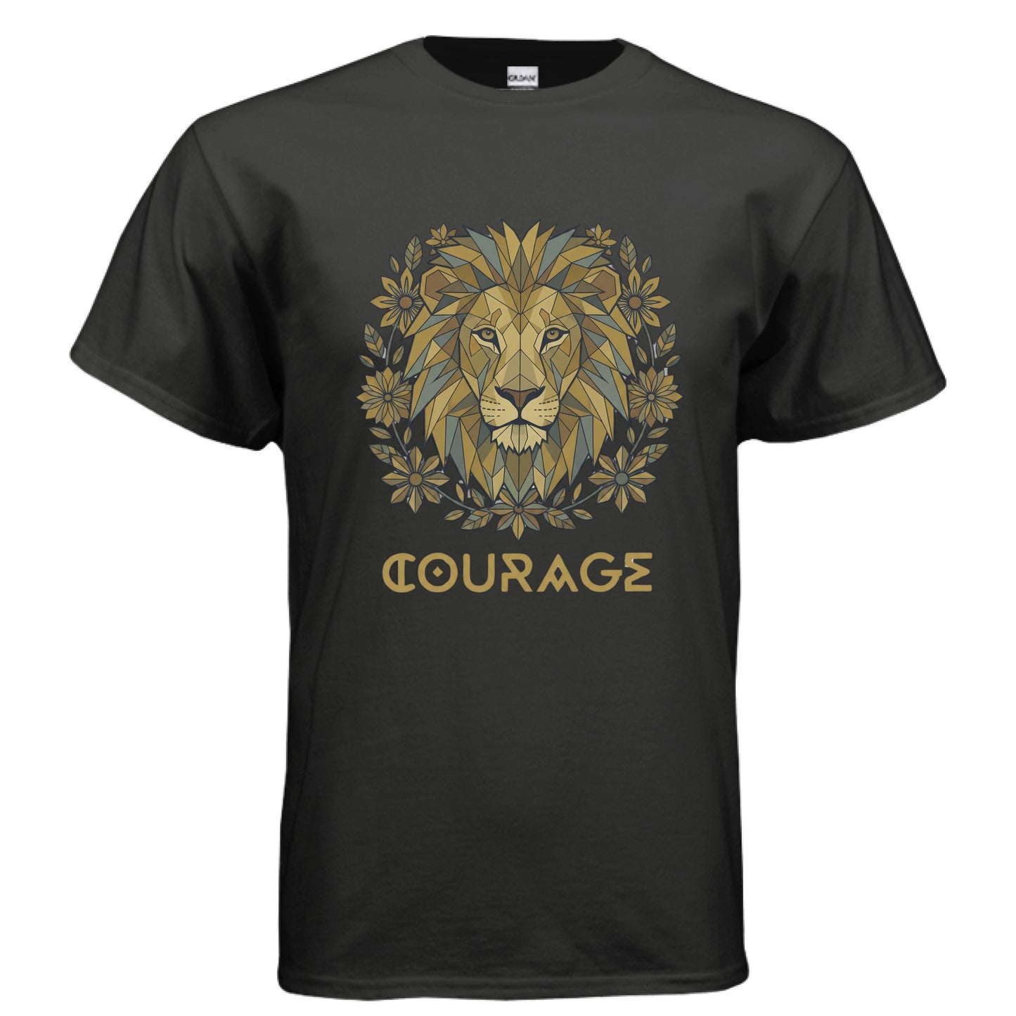 Courage Faith T-Shirt BLACK Salvation FaithWear Apparel