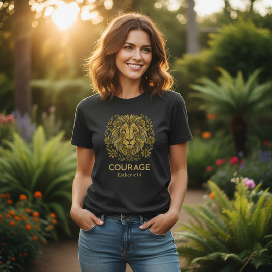 Courage Esther 4:14 Faith T-Shirt
