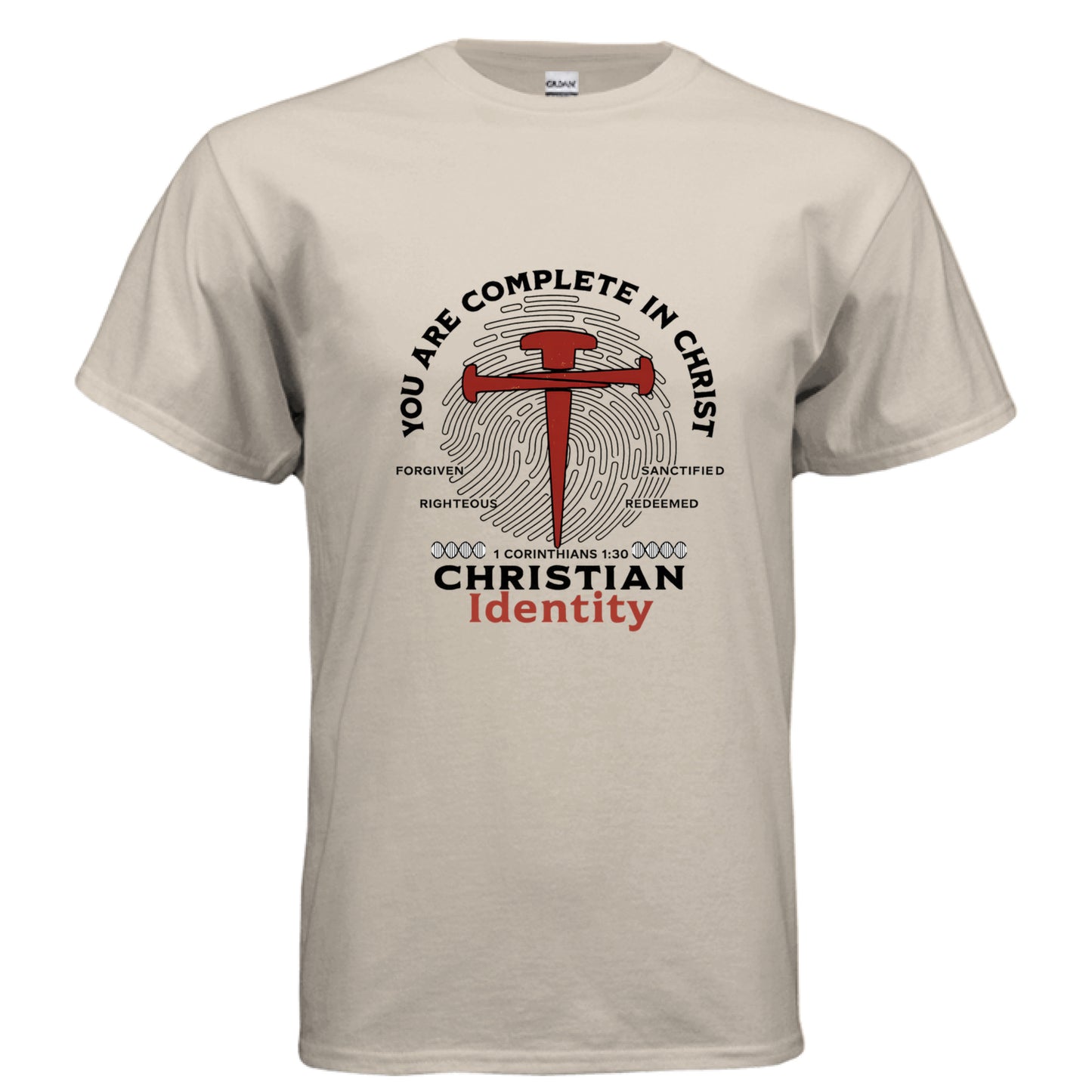 You are Complete in Christ Faith T-Shirt SAND Salvation FaithWear Apparel