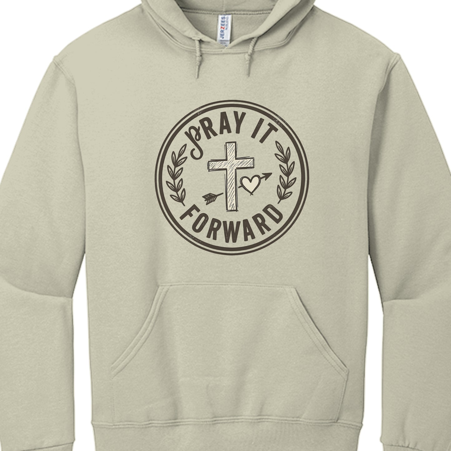 Pray it Forward Faith Hoodie SANDSTONE Salvation FaithWear Apparel